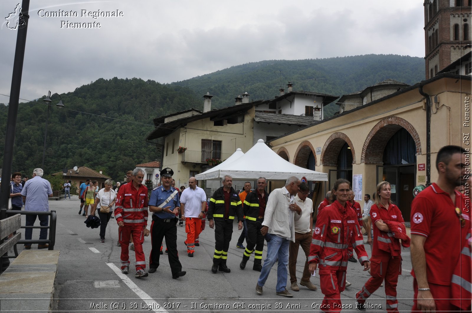 Melle (CN) 30 Luglio 2017 - Il Comitato CRI compie 30 Anni - Croce Rossa Italiana- Comitato Regionale del Piemonte