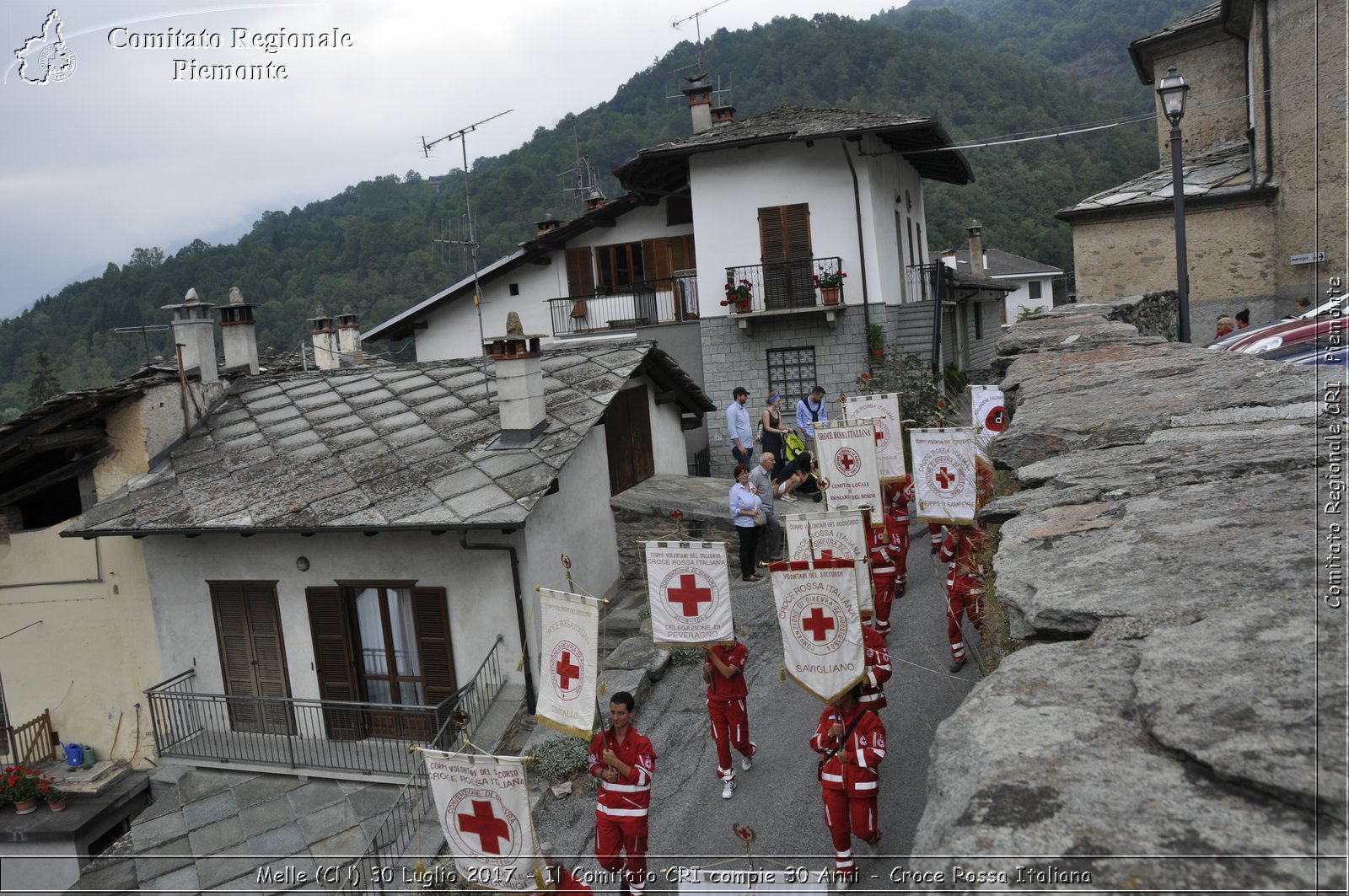 Melle (CN) 30 Luglio 2017 - Il Comitato CRI compie 30 Anni - Croce Rossa Italiana- Comitato Regionale del Piemonte