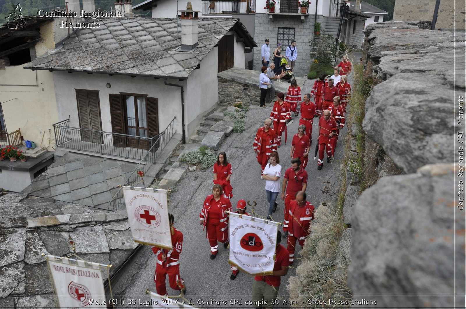 Melle (CN) 30 Luglio 2017 - Il Comitato CRI compie 30 Anni - Croce Rossa Italiana- Comitato Regionale del Piemonte