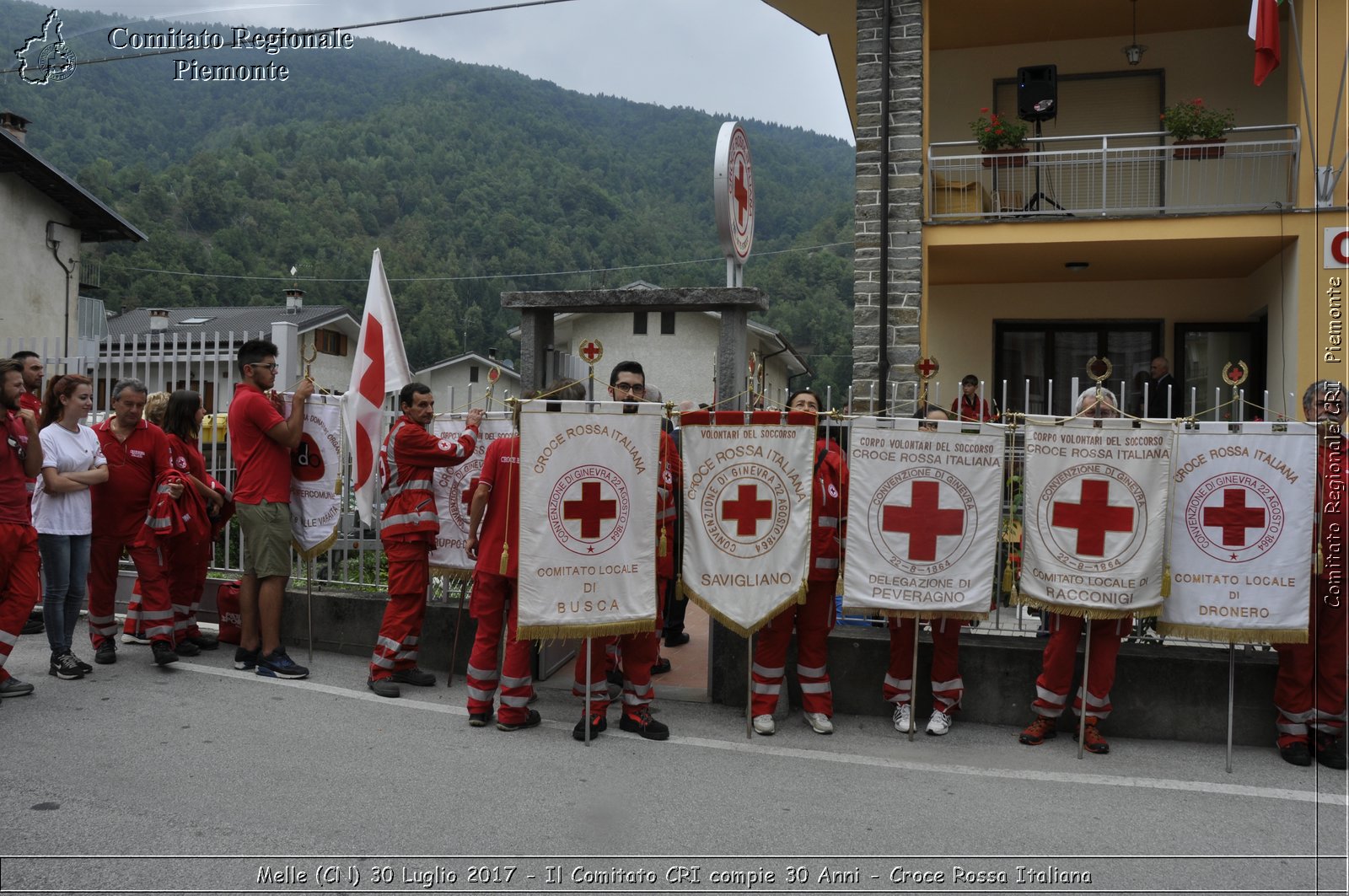 Melle (CN) 30 Luglio 2017 - Il Comitato CRI compie 30 Anni - Croce Rossa Italiana- Comitato Regionale del Piemonte