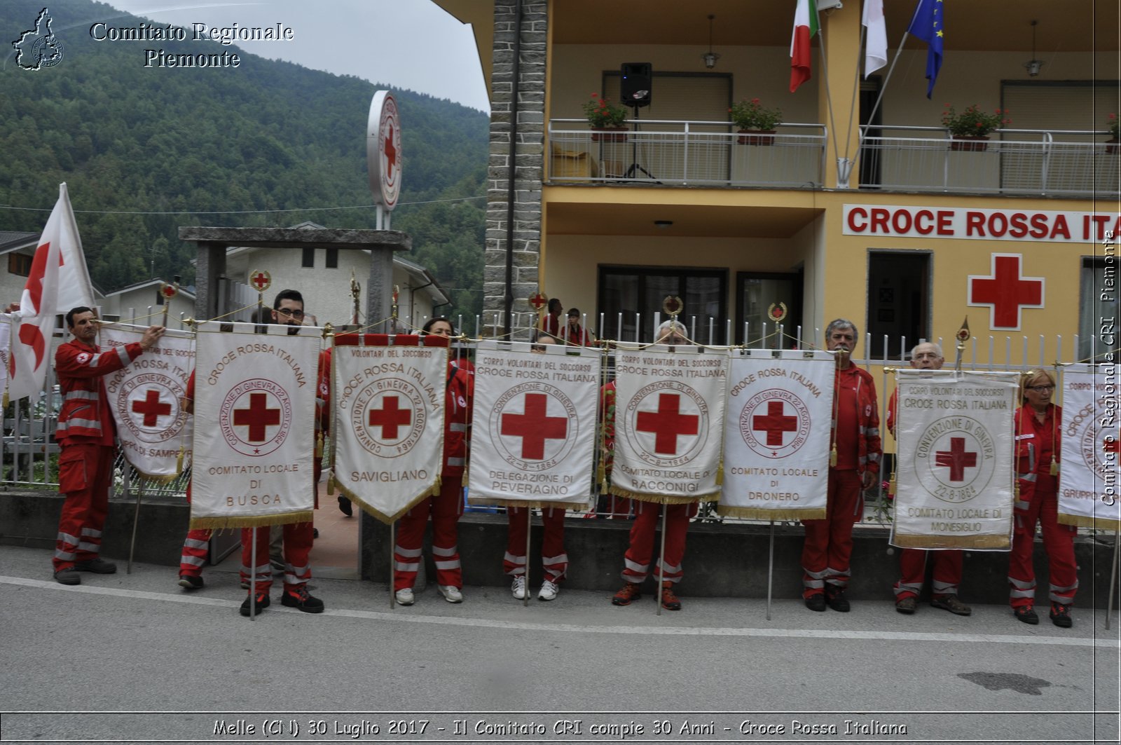 Melle (CN) 30 Luglio 2017 - Il Comitato CRI compie 30 Anni - Croce Rossa Italiana- Comitato Regionale del Piemonte