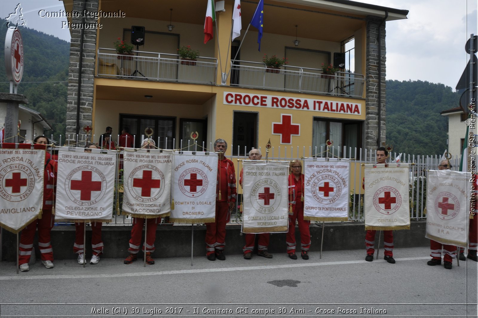 Melle (CN) 30 Luglio 2017 - Il Comitato CRI compie 30 Anni - Croce Rossa Italiana- Comitato Regionale del Piemonte