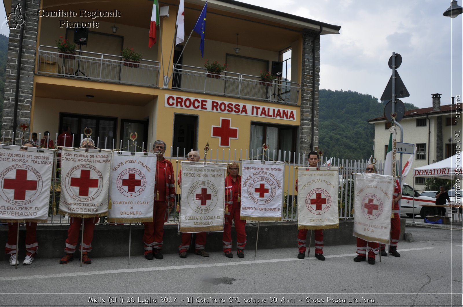 Melle (CN) 30 Luglio 2017 - Il Comitato CRI compie 30 Anni - Croce Rossa Italiana- Comitato Regionale del Piemonte