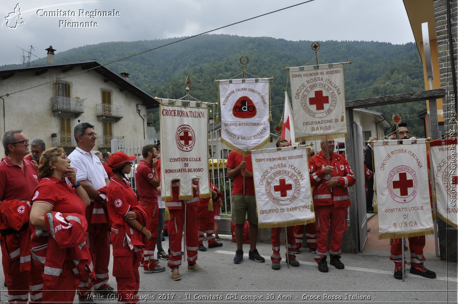 Melle (CN) 30 Luglio 2017 - Il Comitato CRI compie 30 Anni - Croce Rossa Italiana- Comitato Regionale del Piemonte