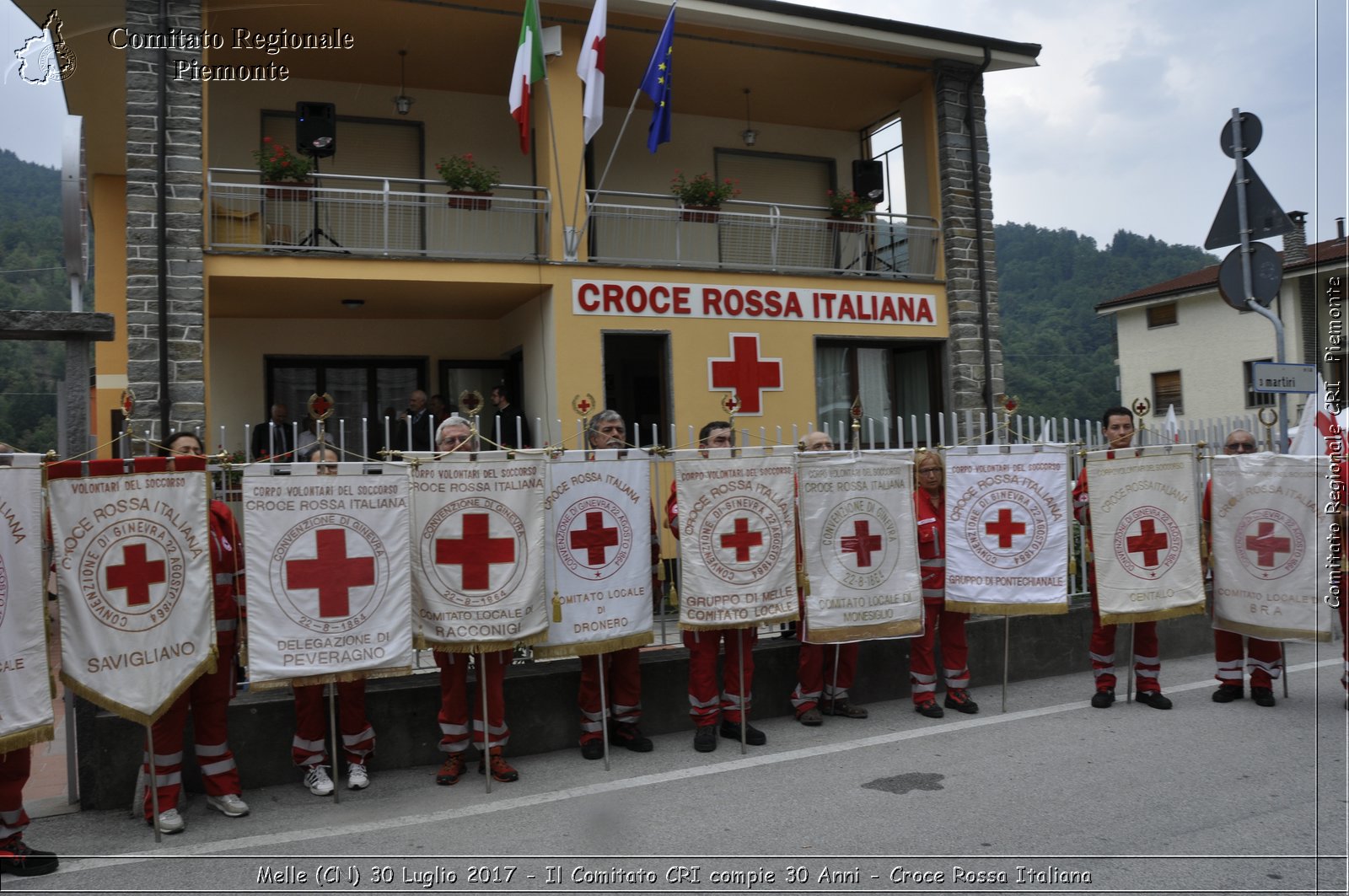 Melle (CN) 30 Luglio 2017 - Il Comitato CRI compie 30 Anni - Croce Rossa Italiana- Comitato Regionale del Piemonte