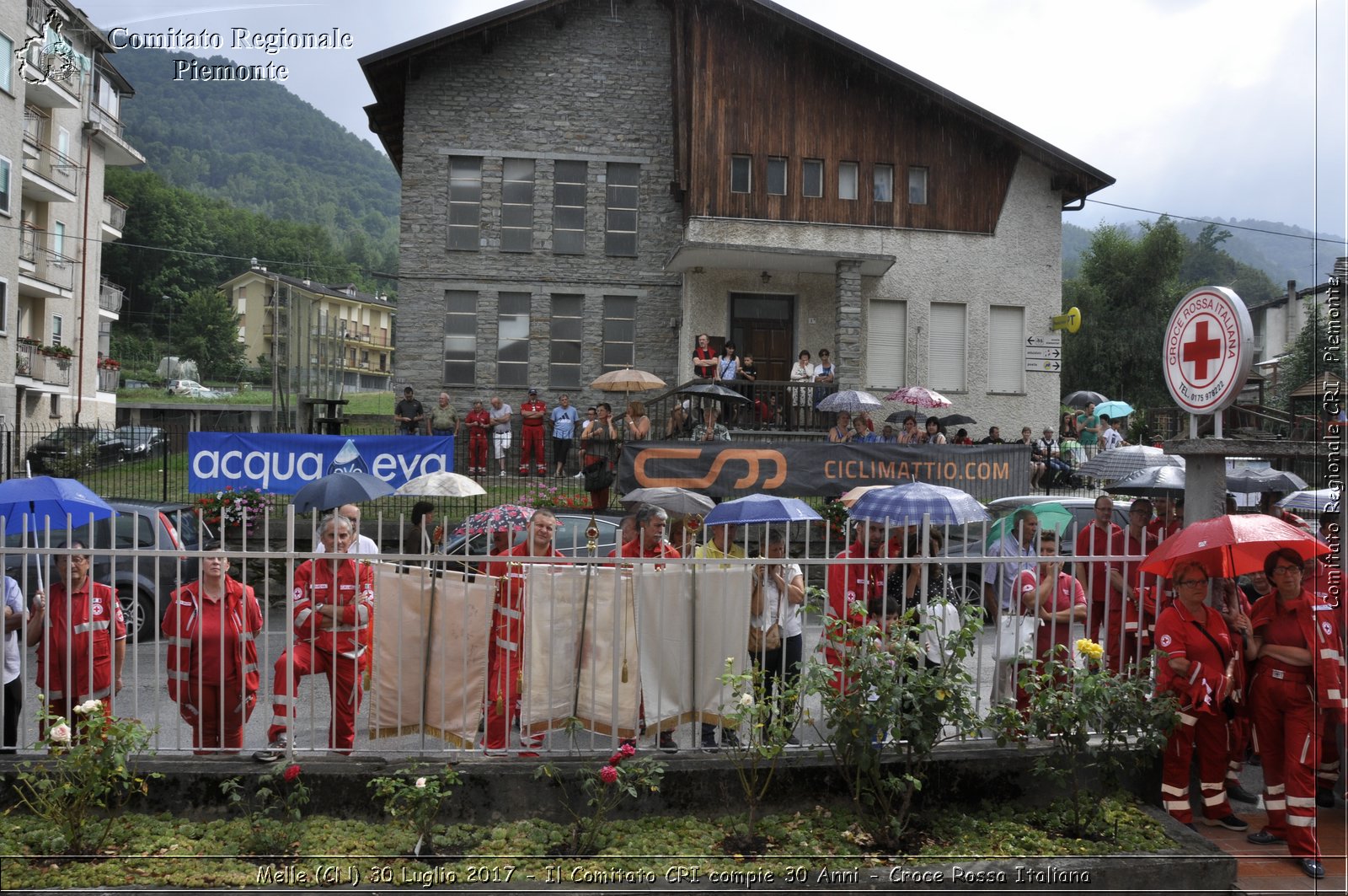 Melle (CN) 30 Luglio 2017 - Il Comitato CRI compie 30 Anni - Croce Rossa Italiana- Comitato Regionale del Piemonte