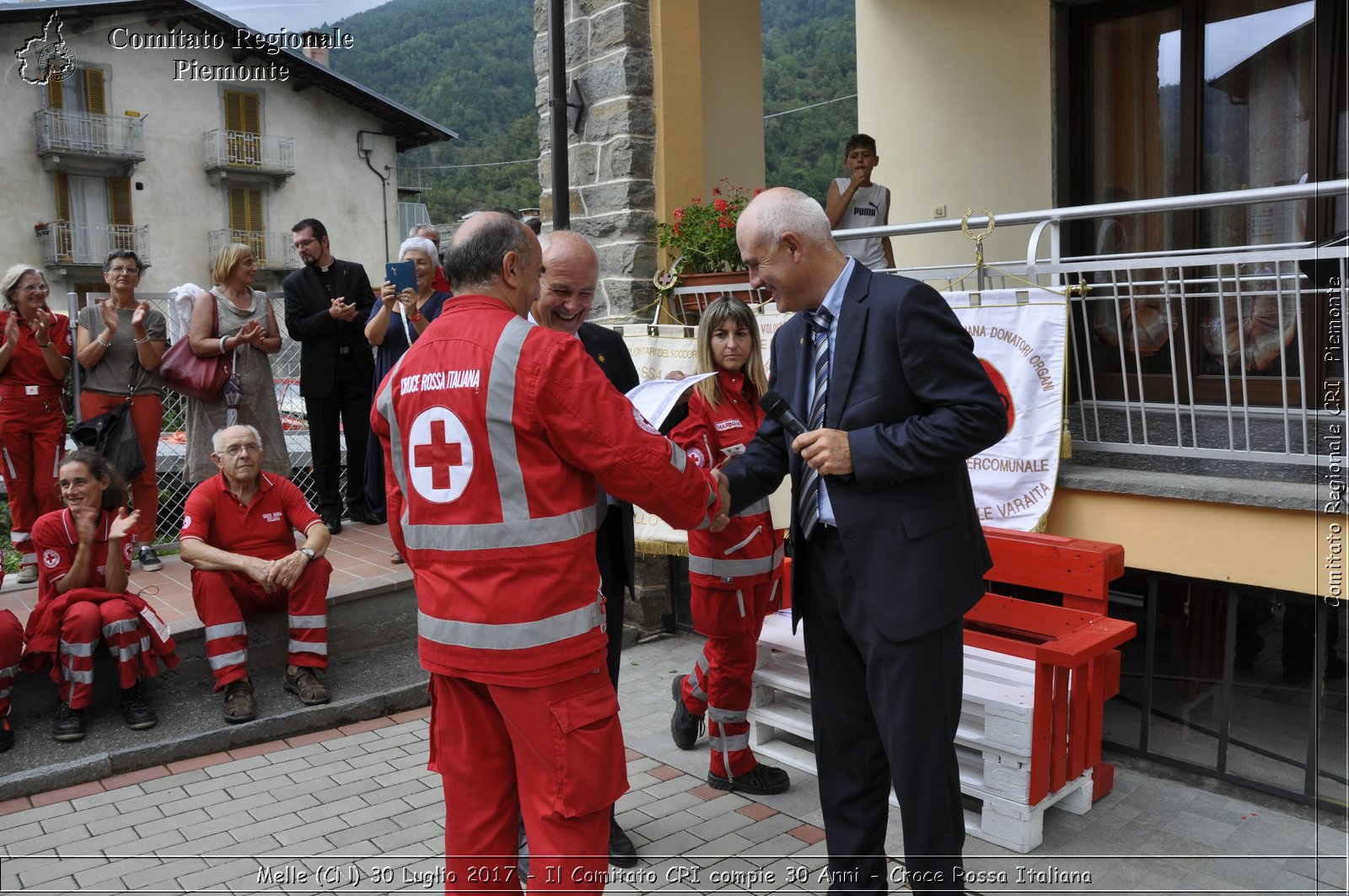 Melle (CN) 30 Luglio 2017 - Il Comitato CRI compie 30 Anni - Croce Rossa Italiana- Comitato Regionale del Piemonte