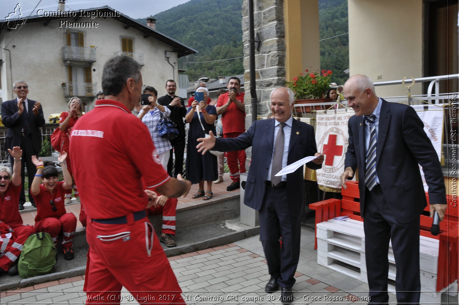 Melle (CN) 30 Luglio 2017 - Il Comitato CRI compie 30 Anni - Croce Rossa Italiana- Comitato Regionale del Piemonte