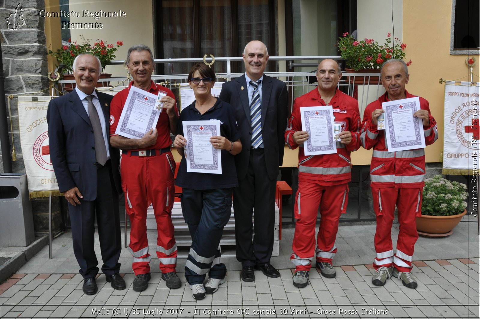 Melle (CN) 30 Luglio 2017 - Il Comitato CRI compie 30 Anni - Croce Rossa Italiana- Comitato Regionale del Piemonte