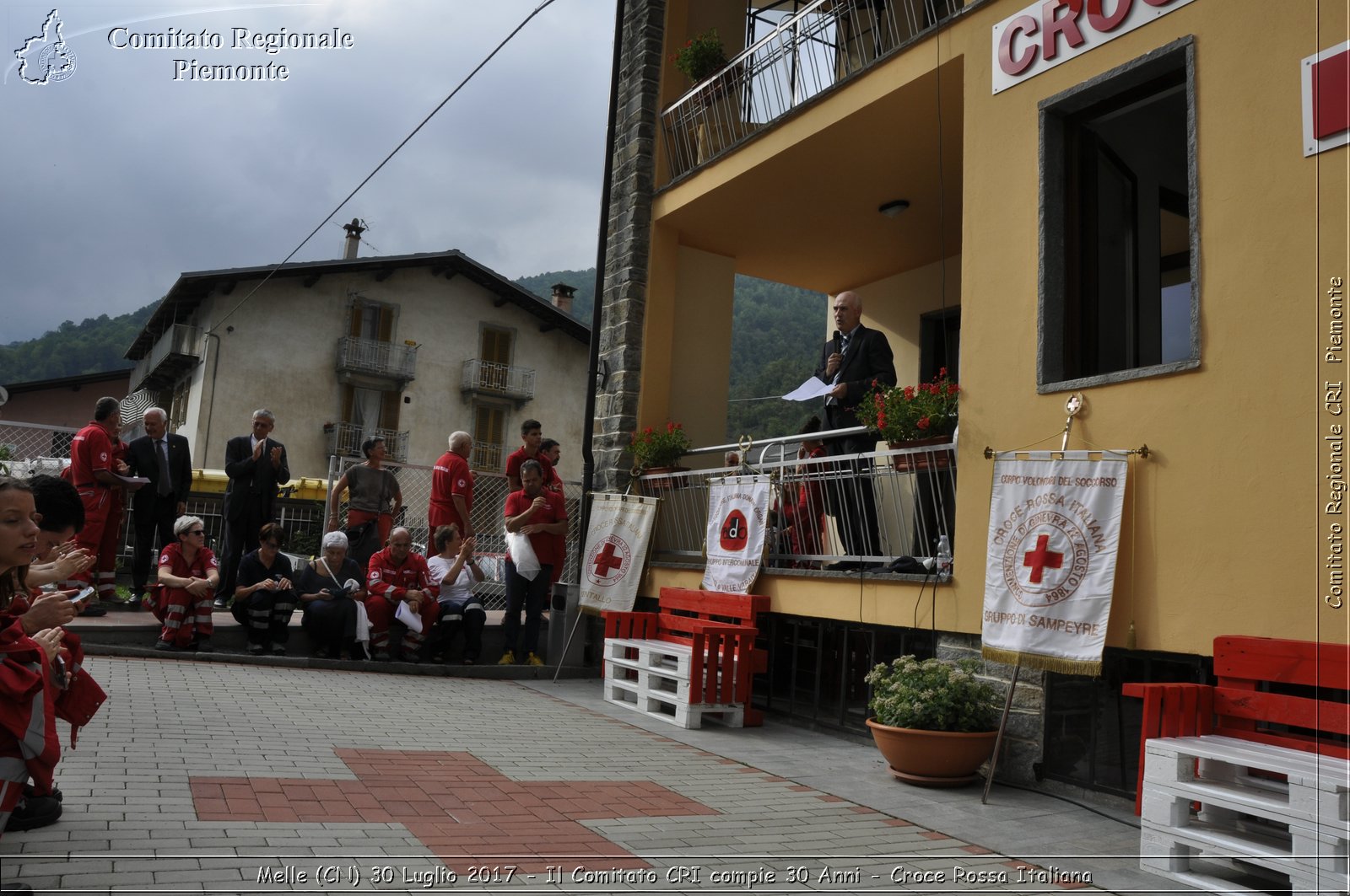 Melle (CN) 30 Luglio 2017 - Il Comitato CRI compie 30 Anni - Croce Rossa Italiana- Comitato Regionale del Piemonte