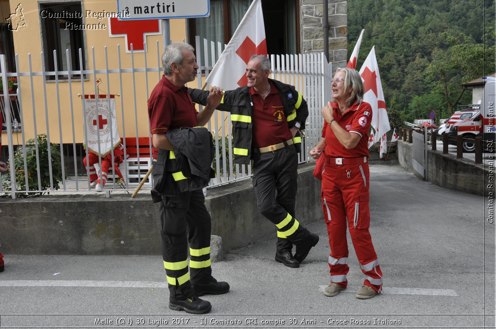 Melle (CN) 30 Luglio 2017 - Il Comitato CRI compie 30 Anni - Croce Rossa Italiana- Comitato Regionale del Piemonte