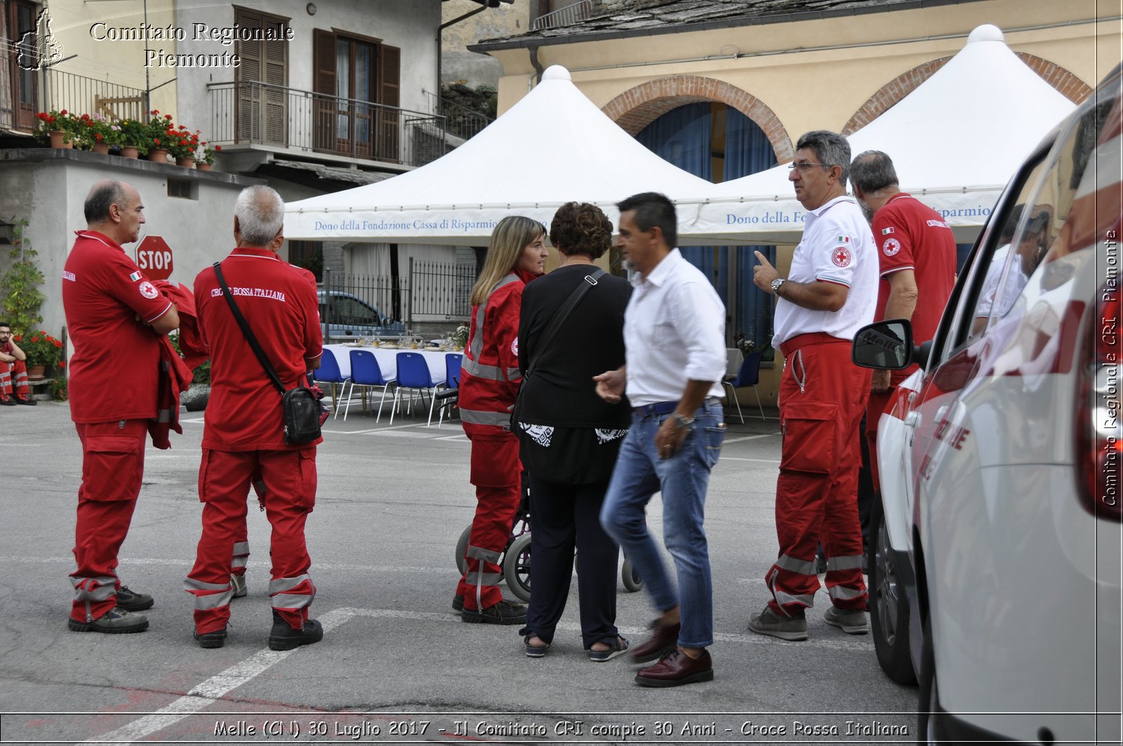 Melle (CN) 30 Luglio 2017 - Il Comitato CRI compie 30 Anni - Croce Rossa Italiana- Comitato Regionale del Piemonte