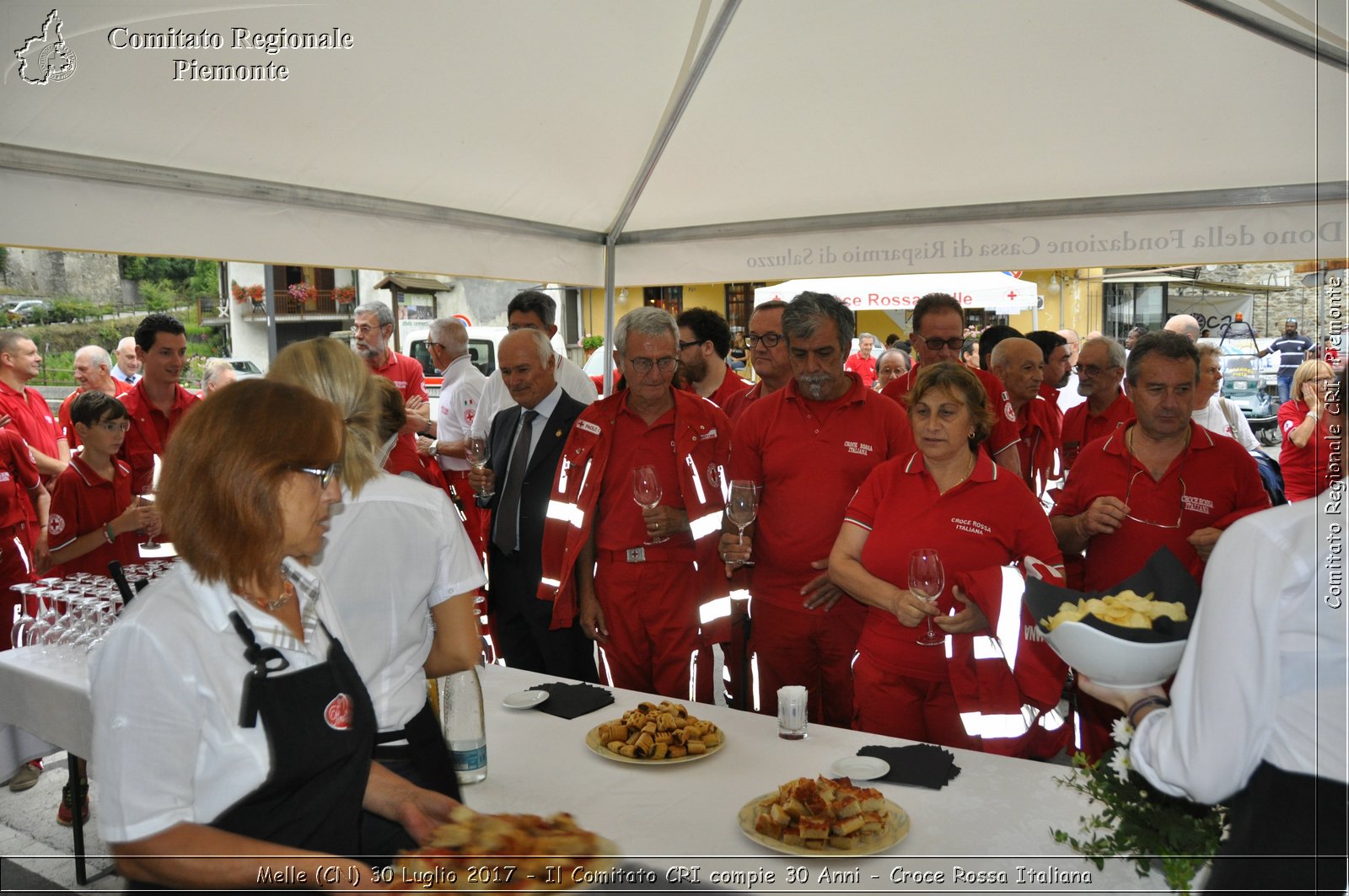 Melle (CN) 30 Luglio 2017 - Il Comitato CRI compie 30 Anni - Croce Rossa Italiana- Comitato Regionale del Piemonte