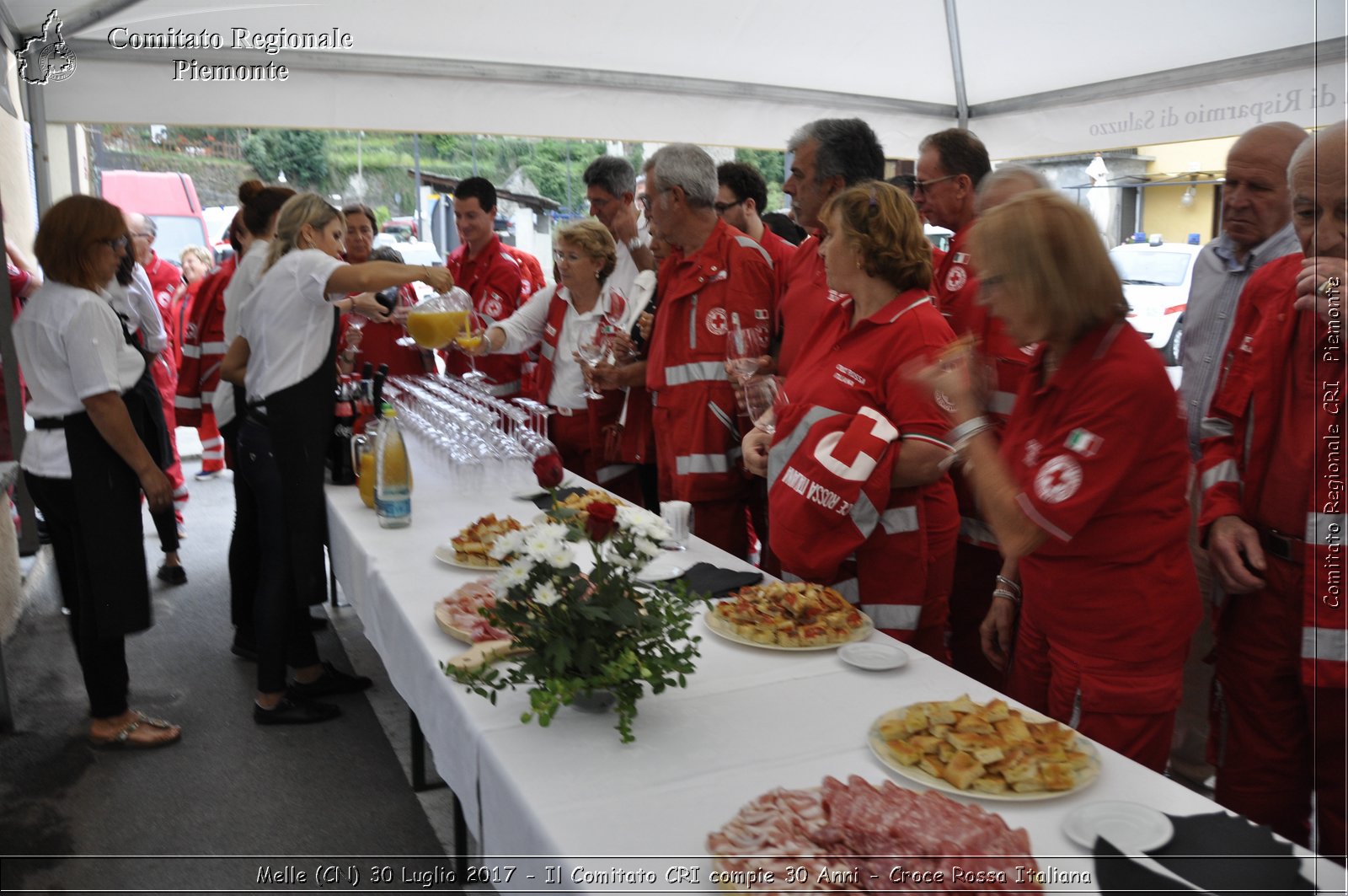 Melle (CN) 30 Luglio 2017 - Il Comitato CRI compie 30 Anni - Croce Rossa Italiana- Comitato Regionale del Piemonte