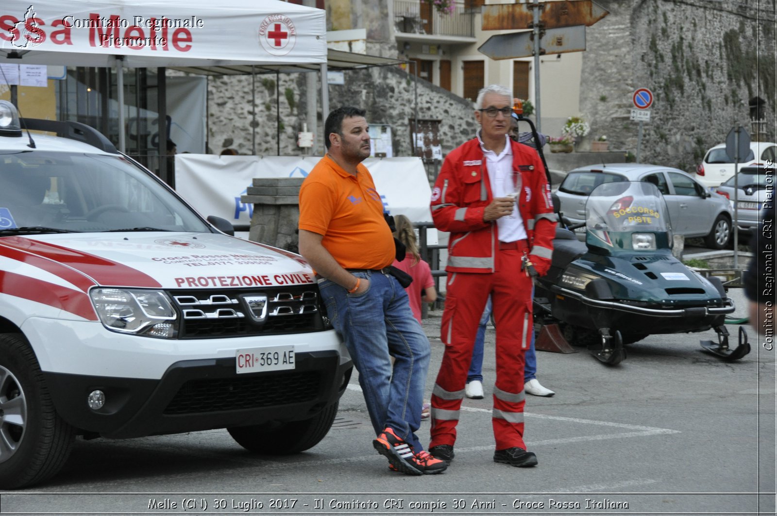 Melle (CN) 30 Luglio 2017 - Il Comitato CRI compie 30 Anni - Croce Rossa Italiana- Comitato Regionale del Piemonte