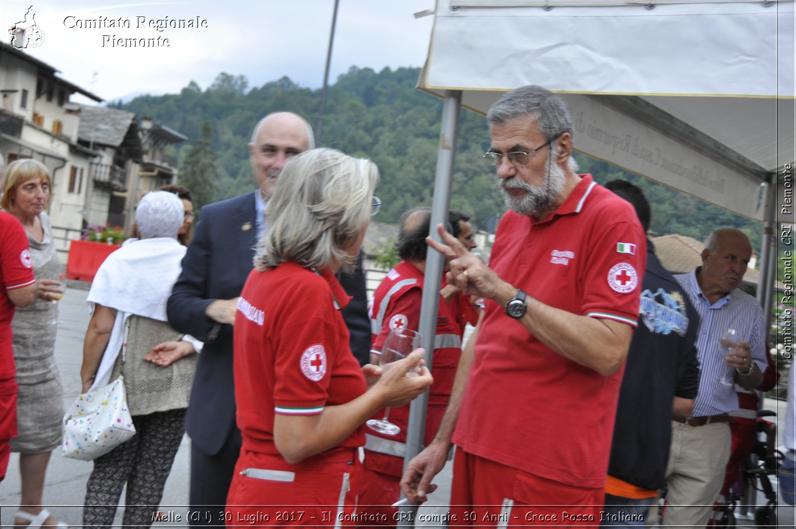 Melle (CN) 30 Luglio 2017 - Il Comitato CRI compie 30 Anni - Croce Rossa Italiana- Comitato Regionale del Piemonte