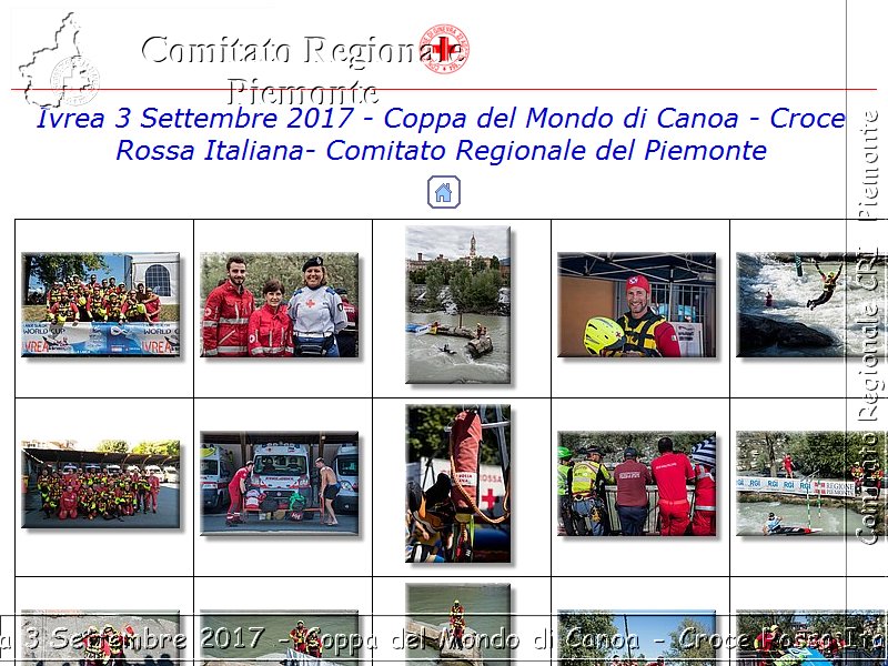 Ivrea 3 Settembre 2017 - Coppa del Mondo di Canoa - Croce Rossa Italiana- Comitato Regionale del Piemonte