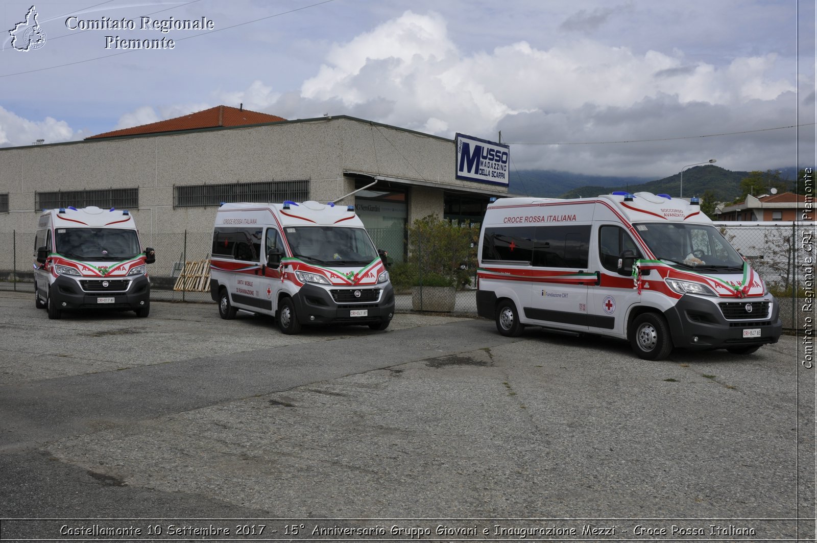 Castellamonte 10 Settembre 2017 - 15 Anniversario Gruppo Giovani e Inaugurazione Mezzi - Croce Rossa Italiana- Comitato Regionale del Piemonte