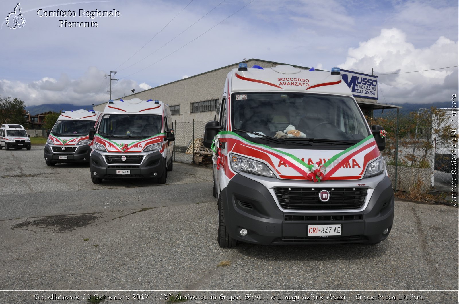 Castellamonte 10 Settembre 2017 - 15 Anniversario Gruppo Giovani e Inaugurazione Mezzi - Croce Rossa Italiana- Comitato Regionale del Piemonte