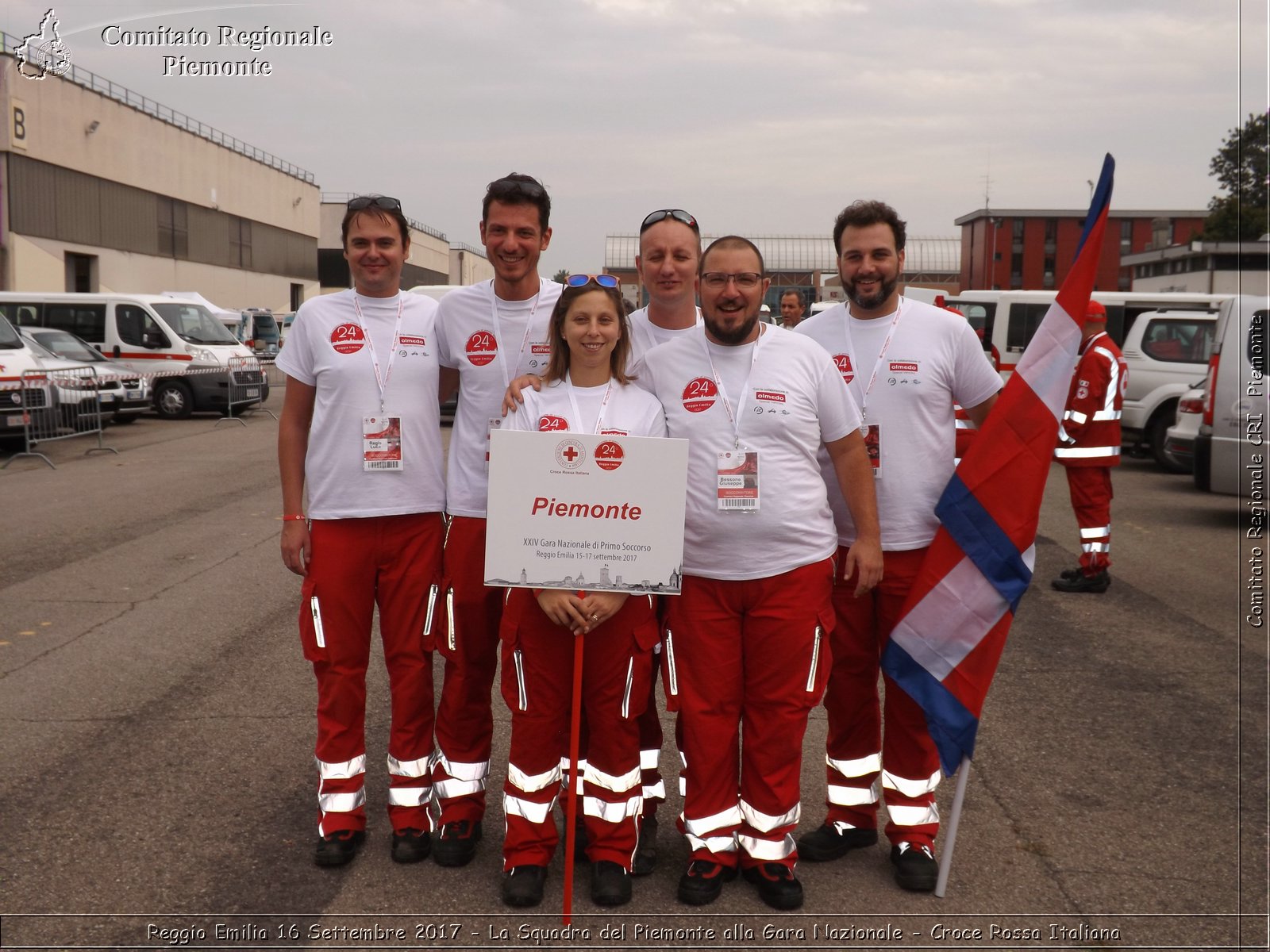 Reggio Emilia 16 Settembre 2017 - La Squadra del Piemonte alla Gara Nazionale - Croce Rossa Italiana- Comitato Regionale del Piemonte