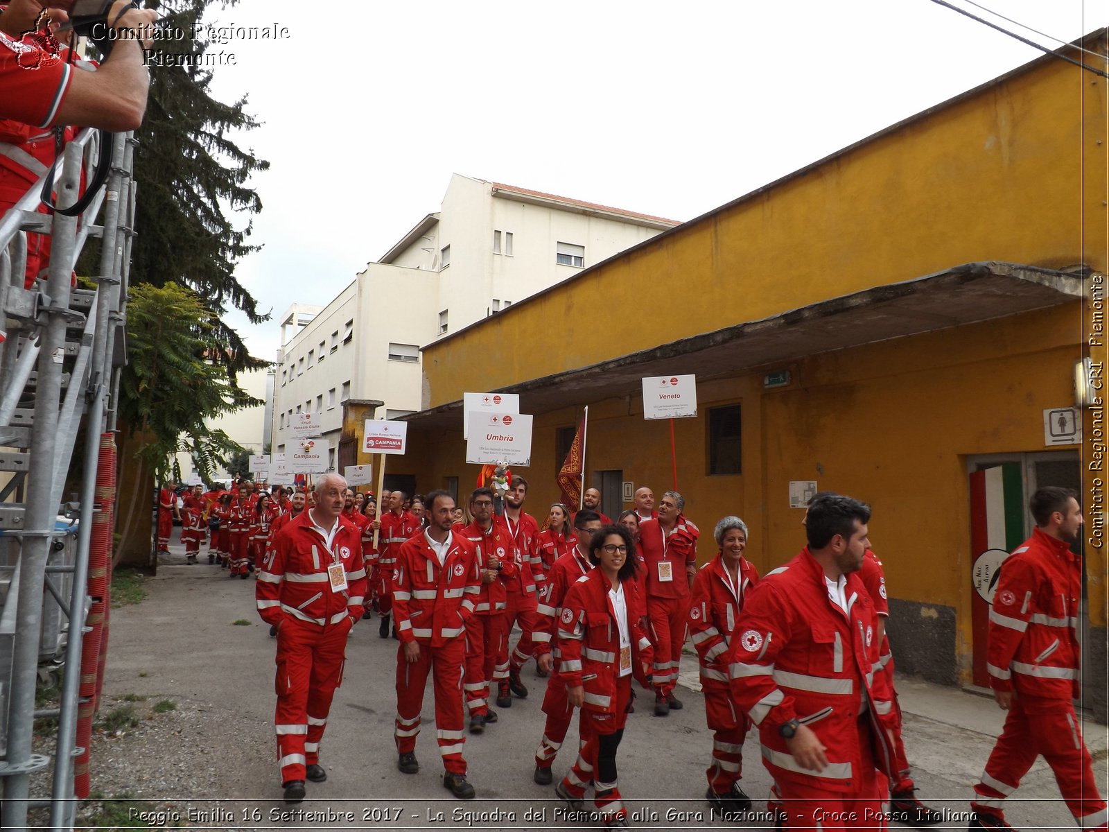 Reggio Emilia 16 Settembre 2017 - La Squadra del Piemonte alla Gara Nazionale - Croce Rossa Italiana- Comitato Regionale del Piemonte