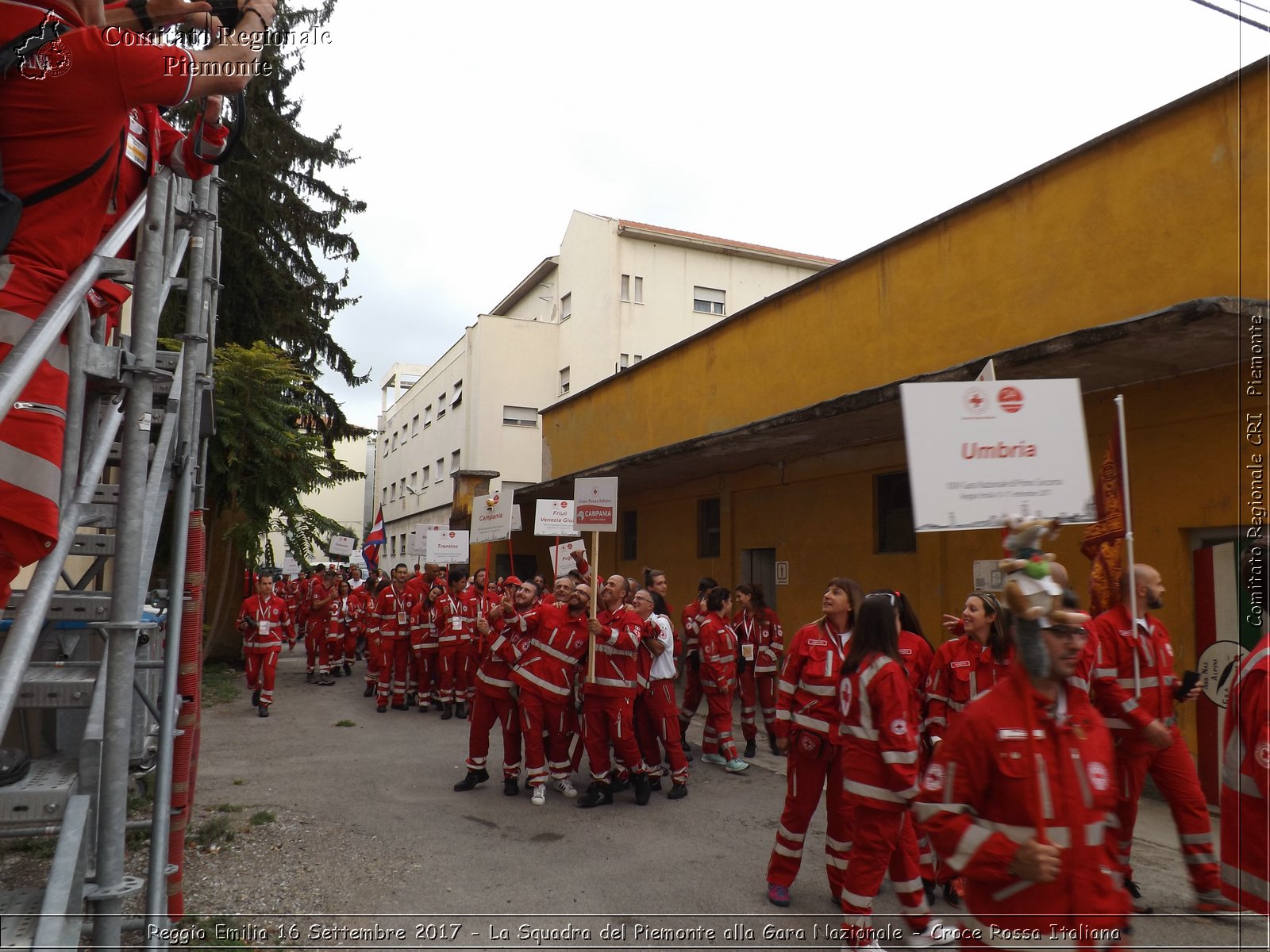 Reggio Emilia 16 Settembre 2017 - La Squadra del Piemonte alla Gara Nazionale - Croce Rossa Italiana- Comitato Regionale del Piemonte