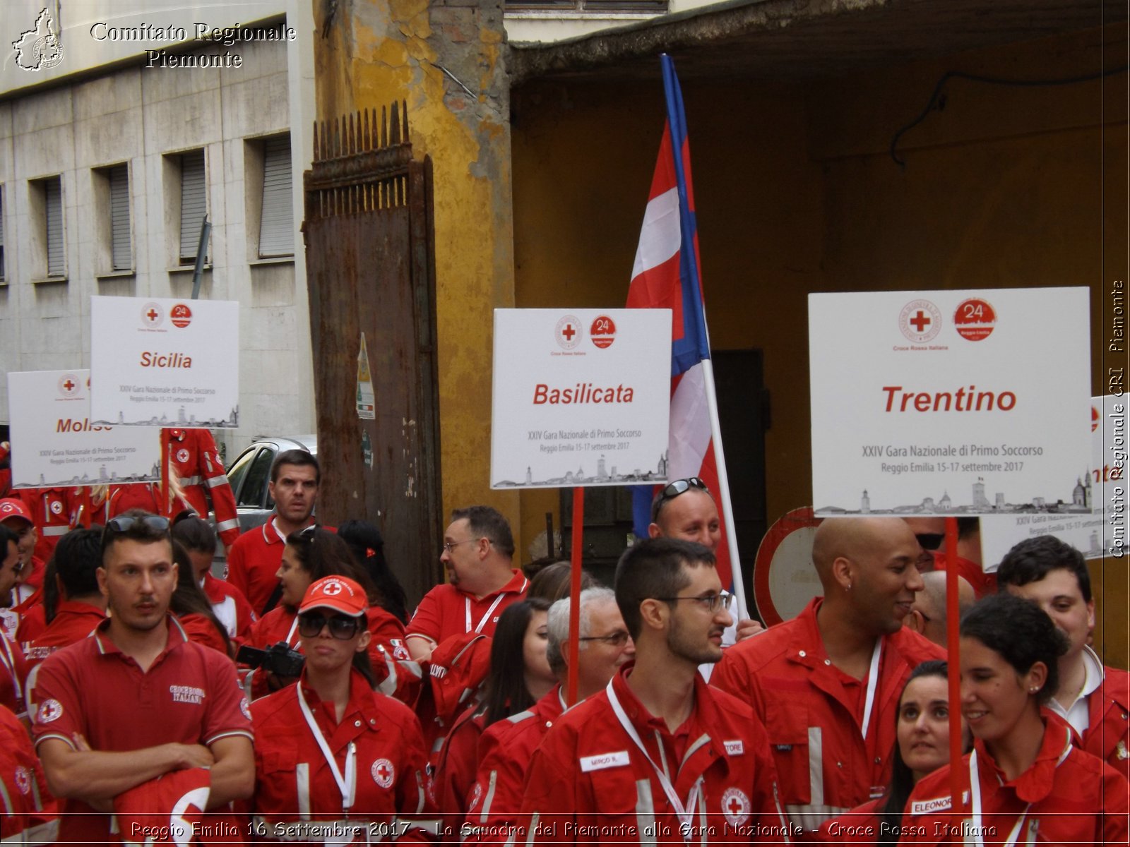 Reggio Emilia 16 Settembre 2017 - La Squadra del Piemonte alla Gara Nazionale - Croce Rossa Italiana- Comitato Regionale del Piemonte