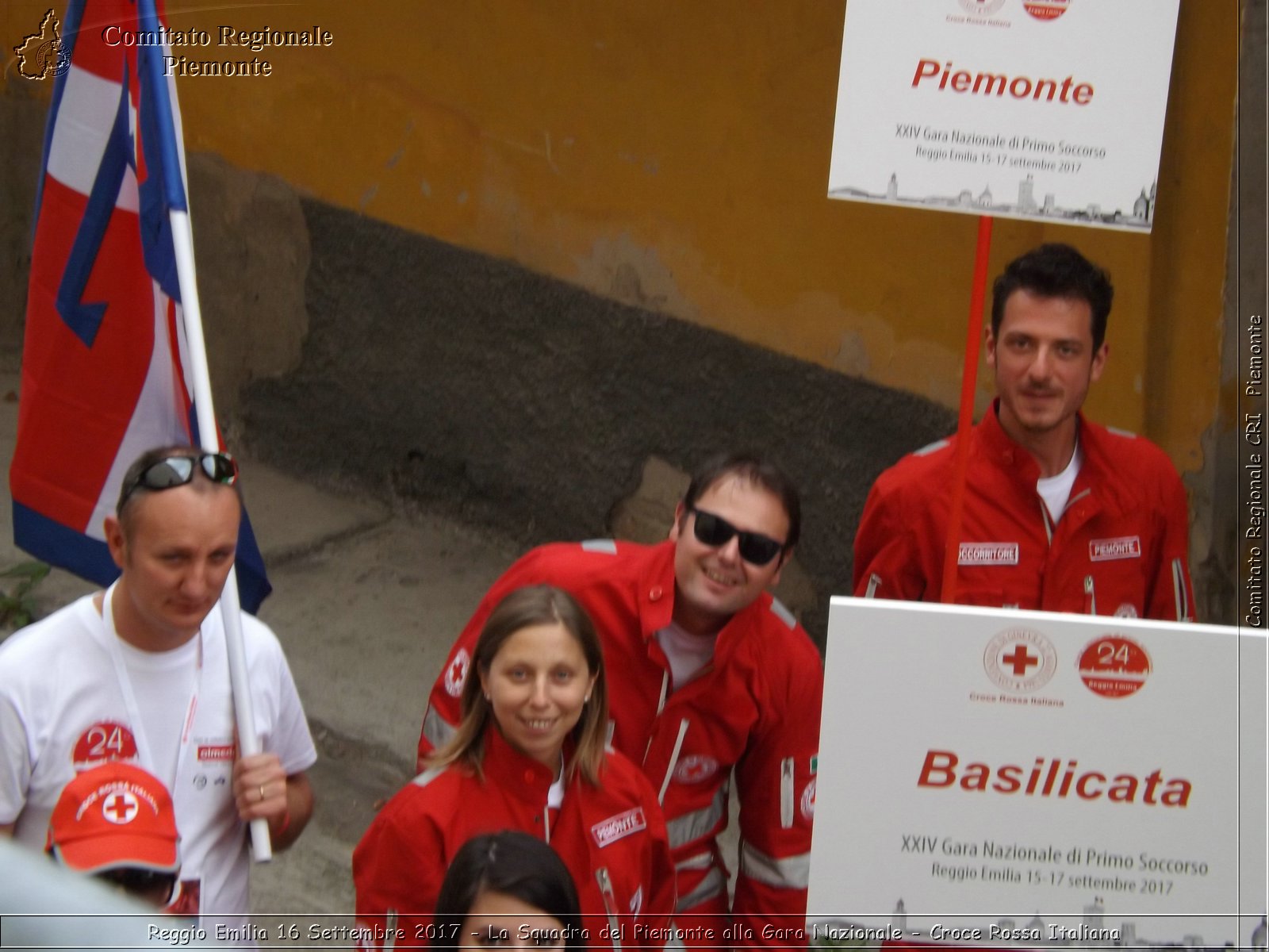 Reggio Emilia 16 Settembre 2017 - La Squadra del Piemonte alla Gara Nazionale - Croce Rossa Italiana- Comitato Regionale del Piemonte