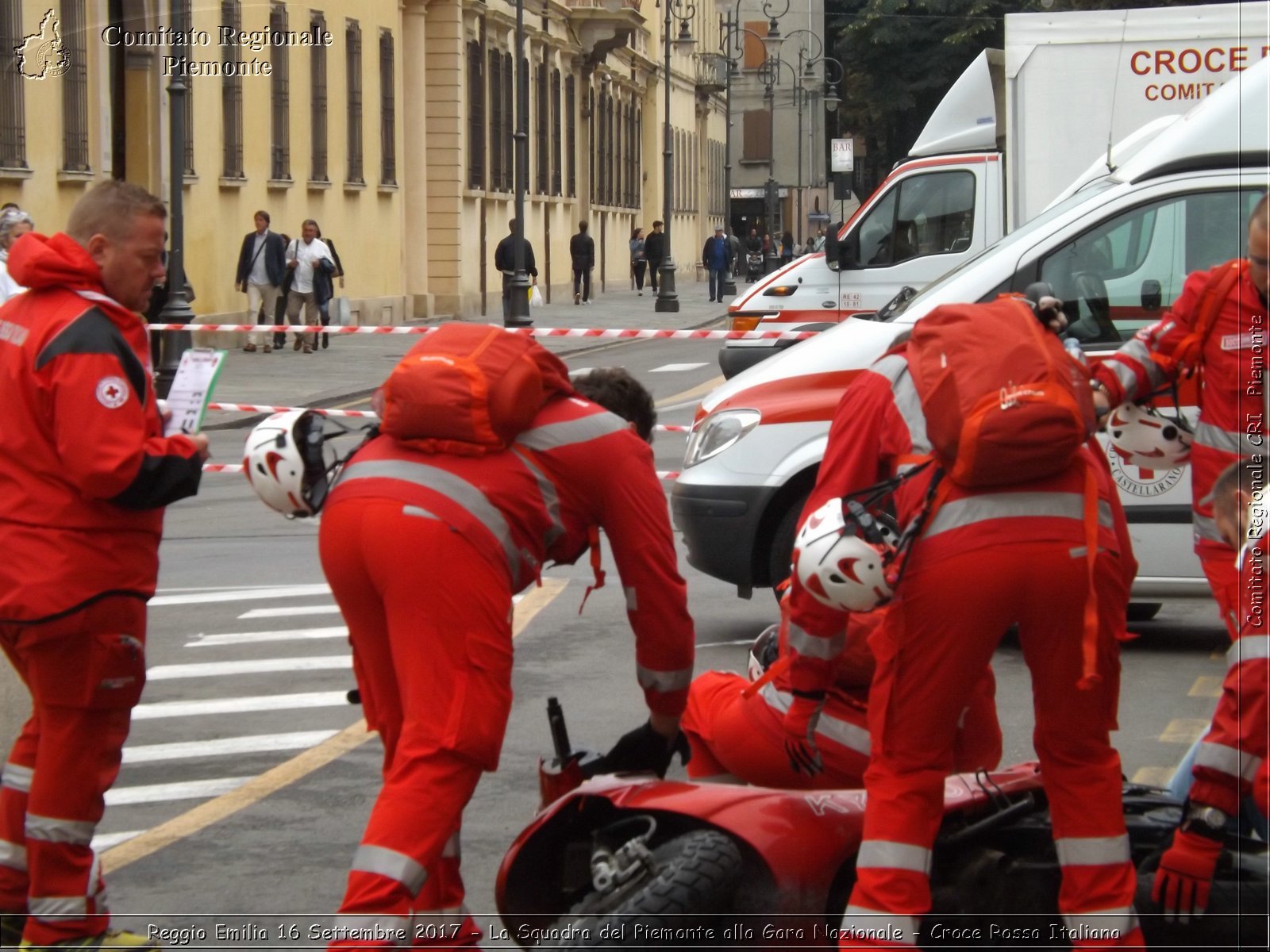 Reggio Emilia 16 Settembre 2017 - La Squadra del Piemonte alla Gara Nazionale - Croce Rossa Italiana- Comitato Regionale del Piemonte