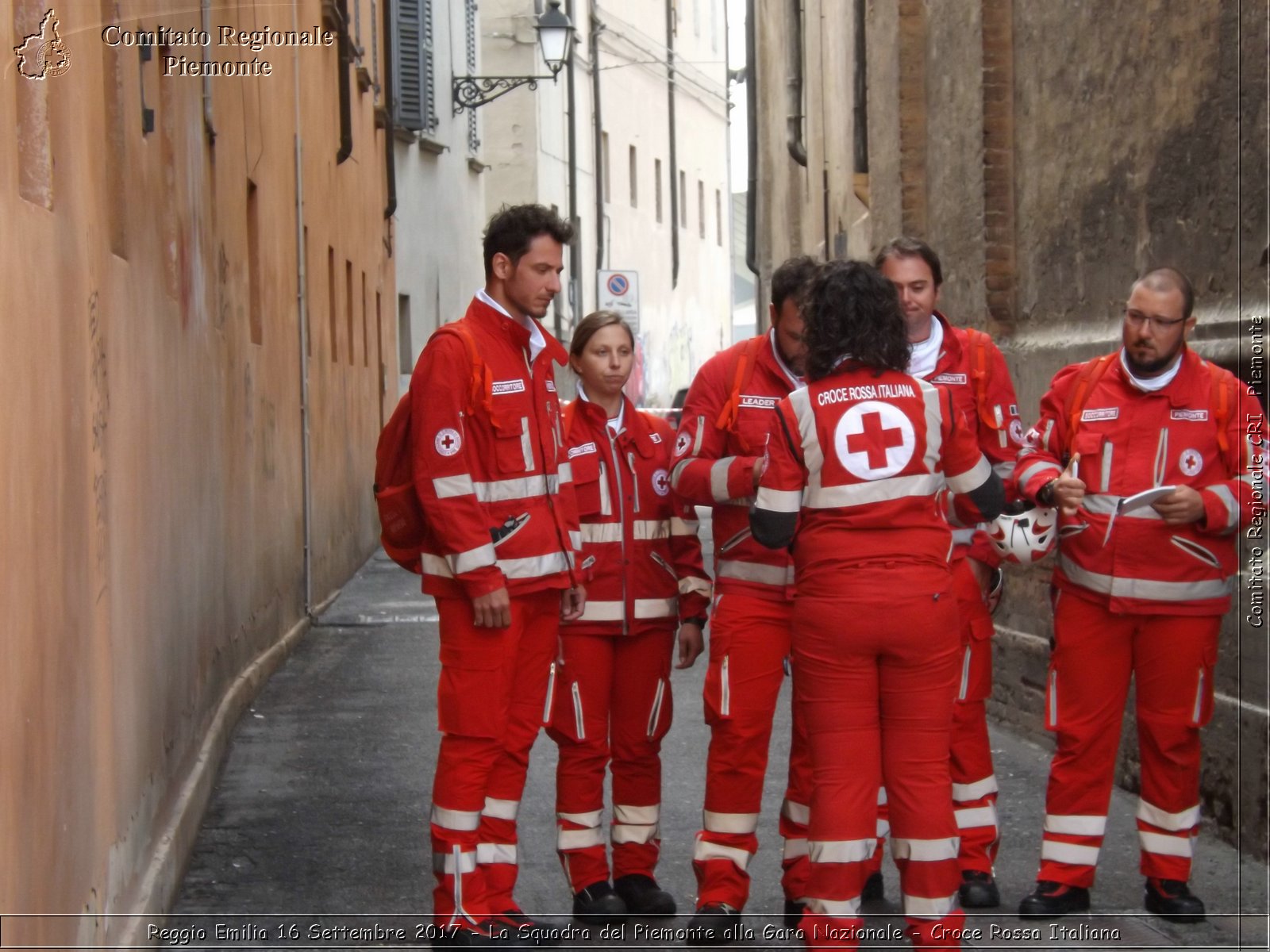 Reggio Emilia 16 Settembre 2017 - La Squadra del Piemonte alla Gara Nazionale - Croce Rossa Italiana- Comitato Regionale del Piemonte