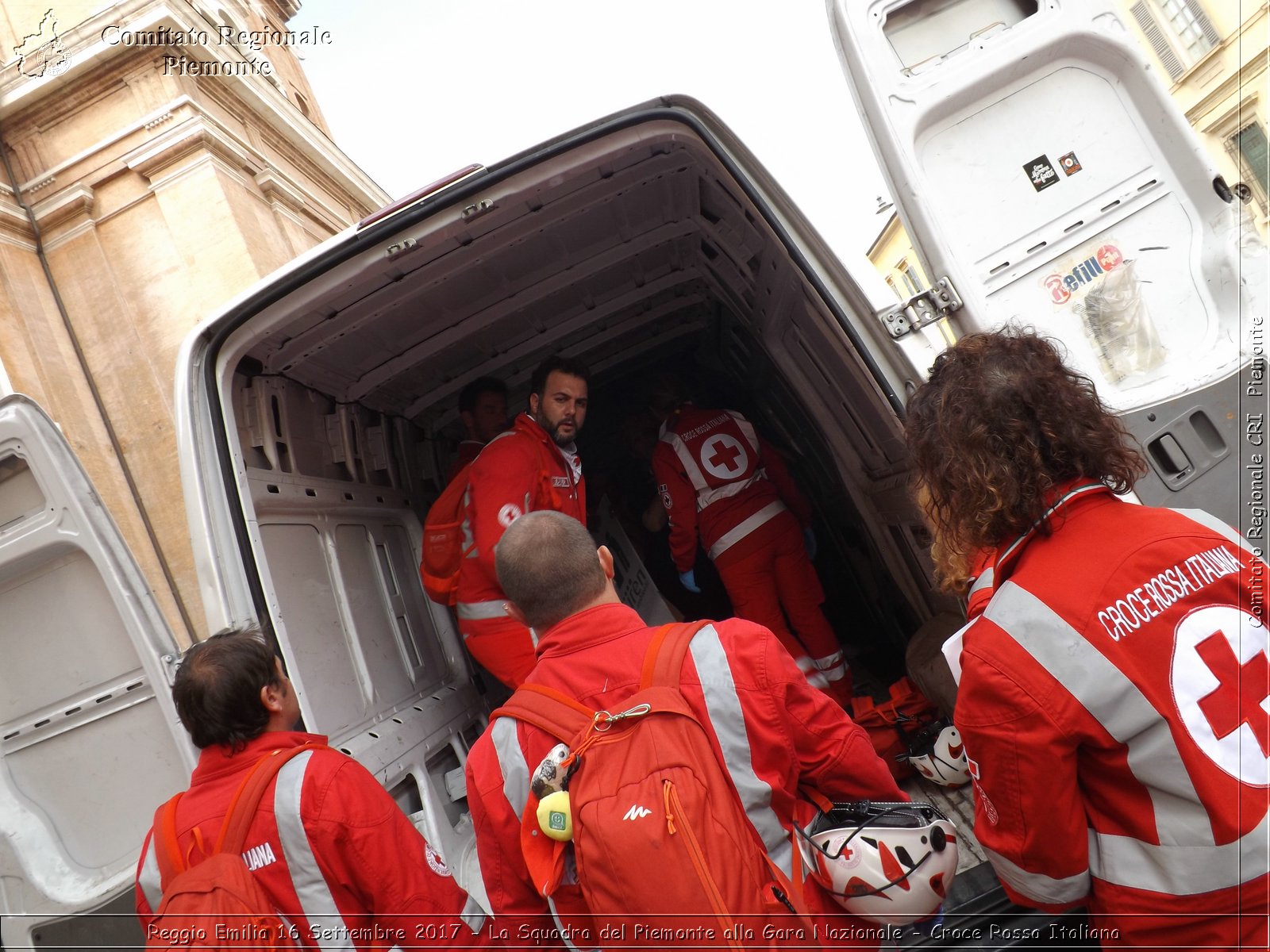 Reggio Emilia 16 Settembre 2017 - La Squadra del Piemonte alla Gara Nazionale - Croce Rossa Italiana- Comitato Regionale del Piemonte