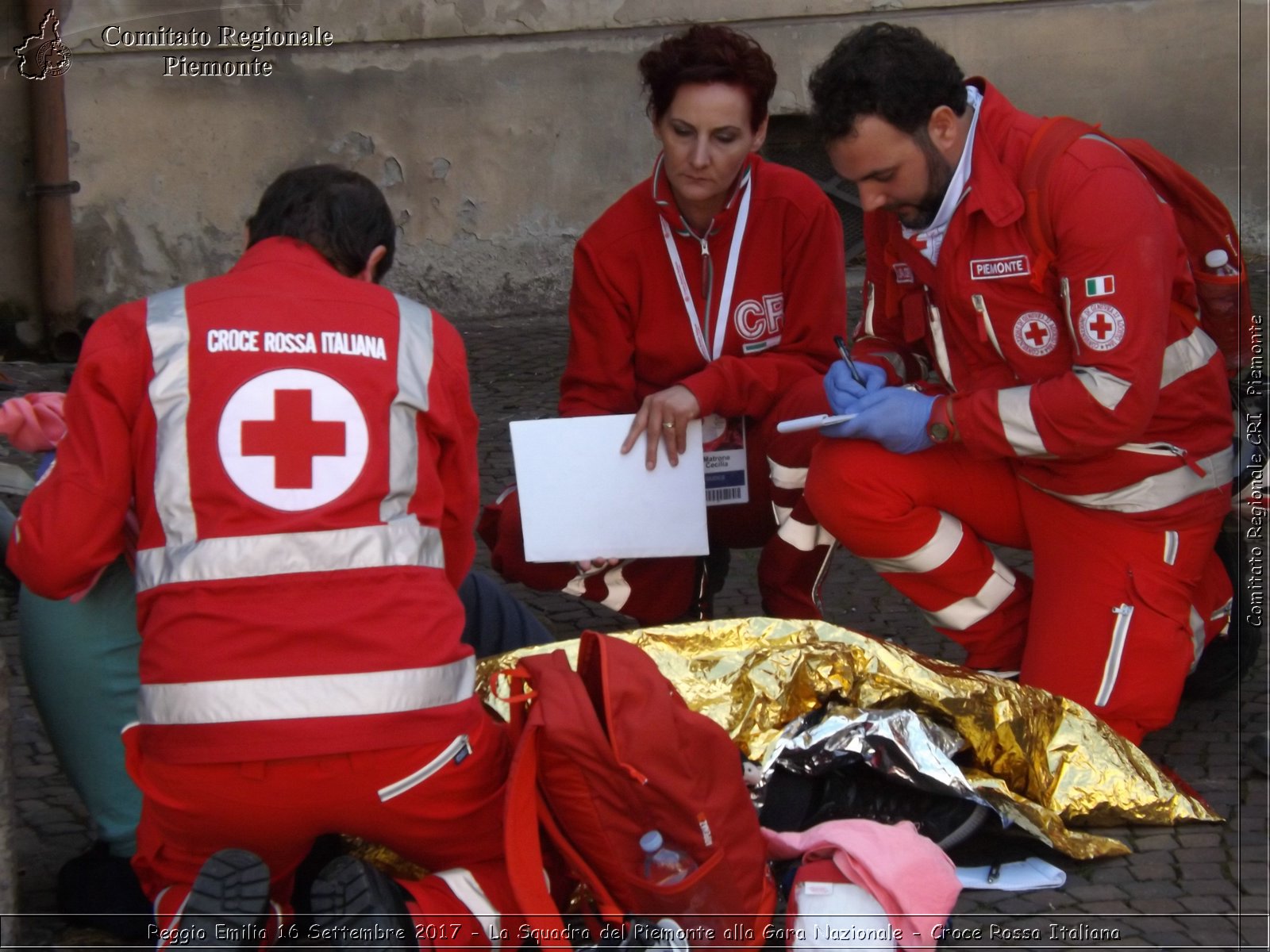 Reggio Emilia 16 Settembre 2017 - La Squadra del Piemonte alla Gara Nazionale - Croce Rossa Italiana- Comitato Regionale del Piemonte