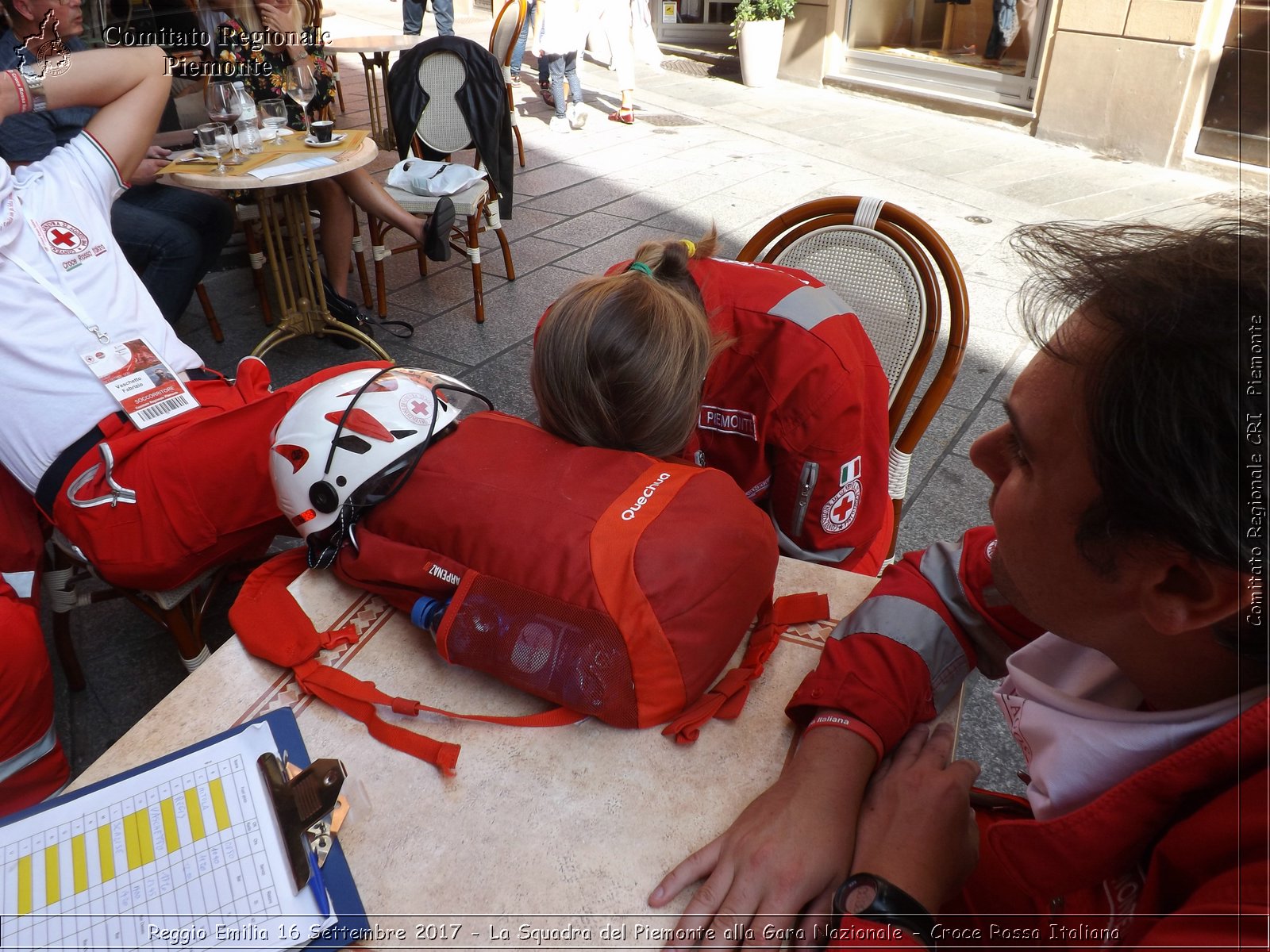 Reggio Emilia 16 Settembre 2017 - La Squadra del Piemonte alla Gara Nazionale - Croce Rossa Italiana- Comitato Regionale del Piemonte