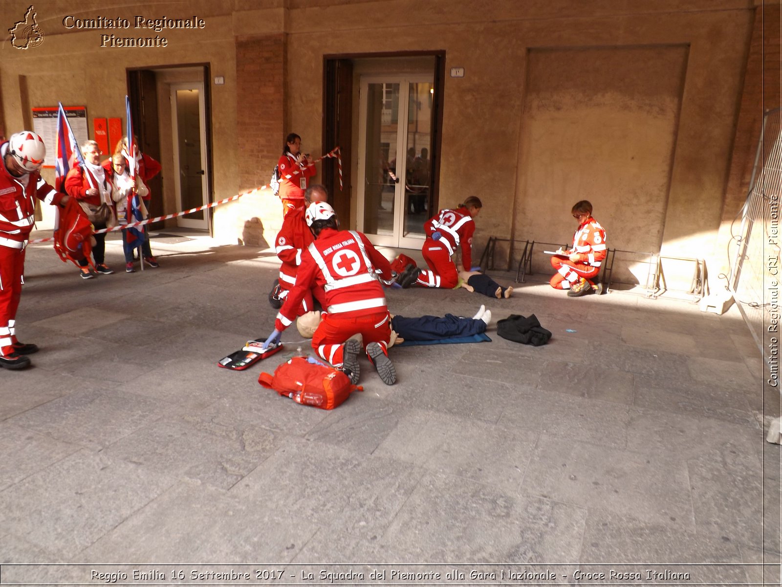 Reggio Emilia 16 Settembre 2017 - La Squadra del Piemonte alla Gara Nazionale - Croce Rossa Italiana- Comitato Regionale del Piemonte