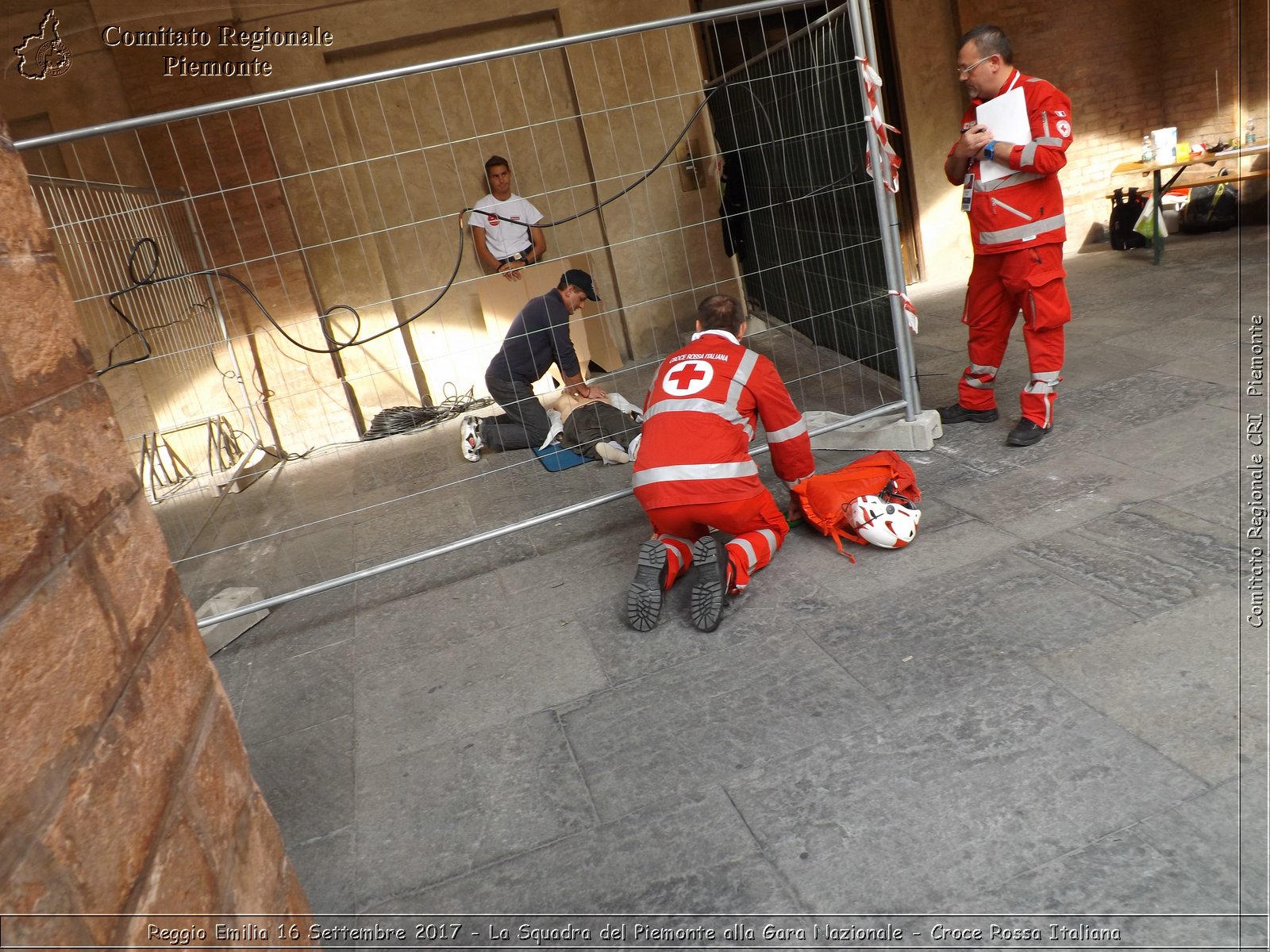 Reggio Emilia 16 Settembre 2017 - La Squadra del Piemonte alla Gara Nazionale - Croce Rossa Italiana- Comitato Regionale del Piemonte