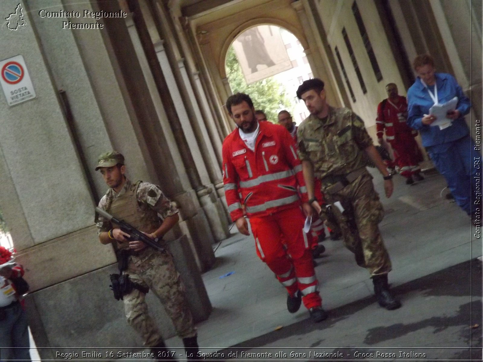 Reggio Emilia 16 Settembre 2017 - La Squadra del Piemonte alla Gara Nazionale - Croce Rossa Italiana- Comitato Regionale del Piemonte