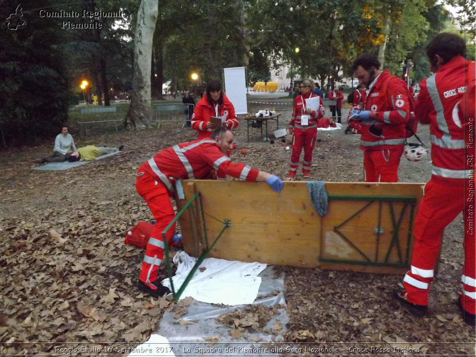 Reggio Emilia 16 Settembre 2017 - La Squadra del Piemonte alla Gara Nazionale - Croce Rossa Italiana- Comitato Regionale del Piemonte