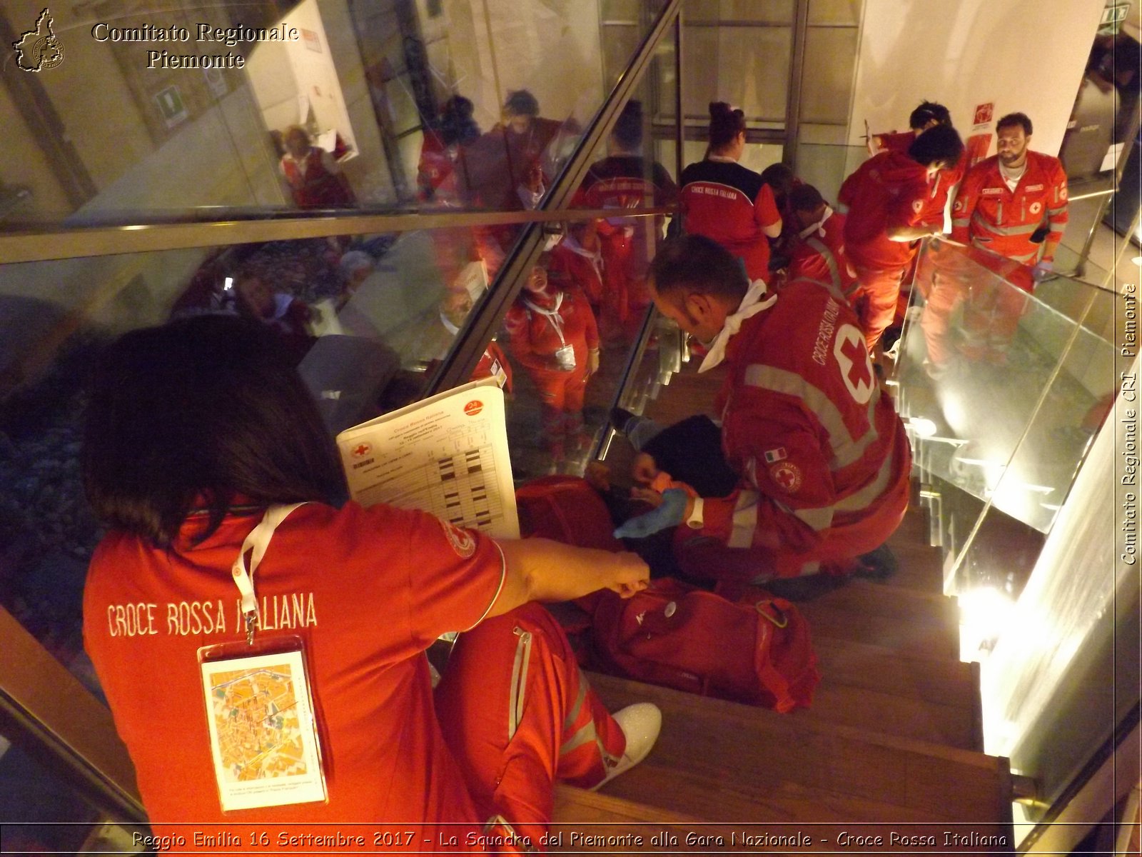 Reggio Emilia 16 Settembre 2017 - La Squadra del Piemonte alla Gara Nazionale - Croce Rossa Italiana- Comitato Regionale del Piemonte