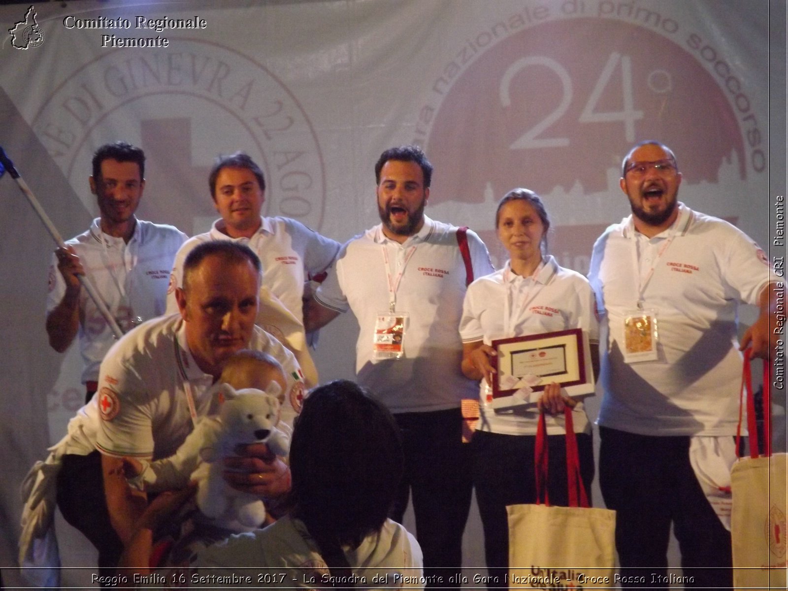 Reggio Emilia 16 Settembre 2017 - La Squadra del Piemonte alla Gara Nazionale - Croce Rossa Italiana- Comitato Regionale del Piemonte