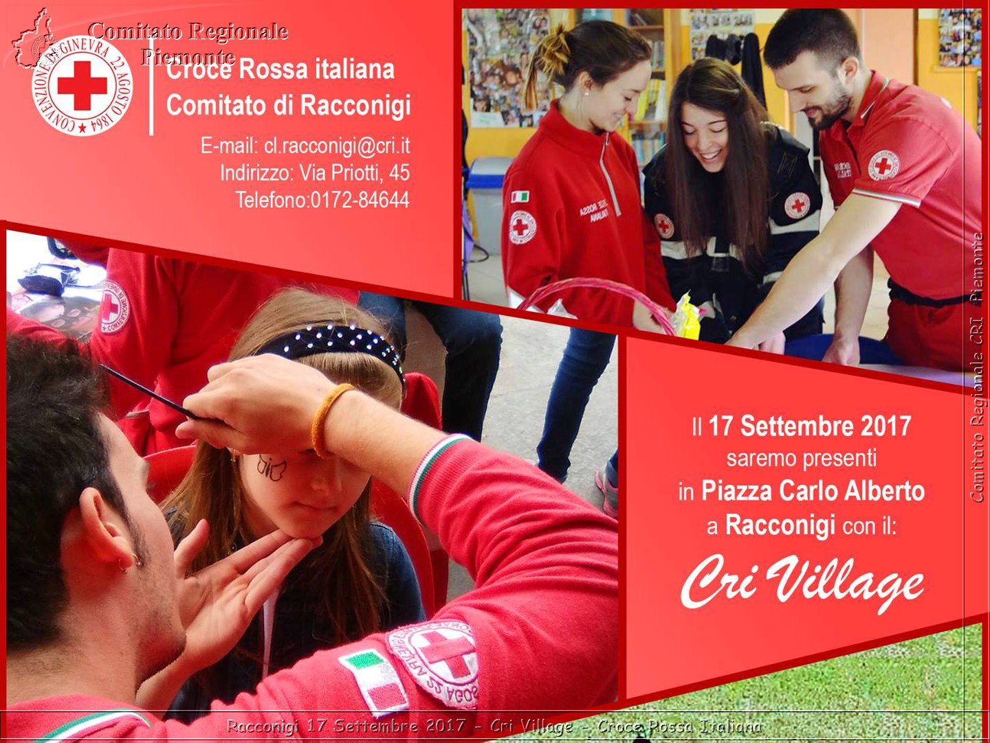 Racconigi 17 Settembre 2017 - Cri Village - Croce Rossa Italiana- Comitato Regionale del Piemonte