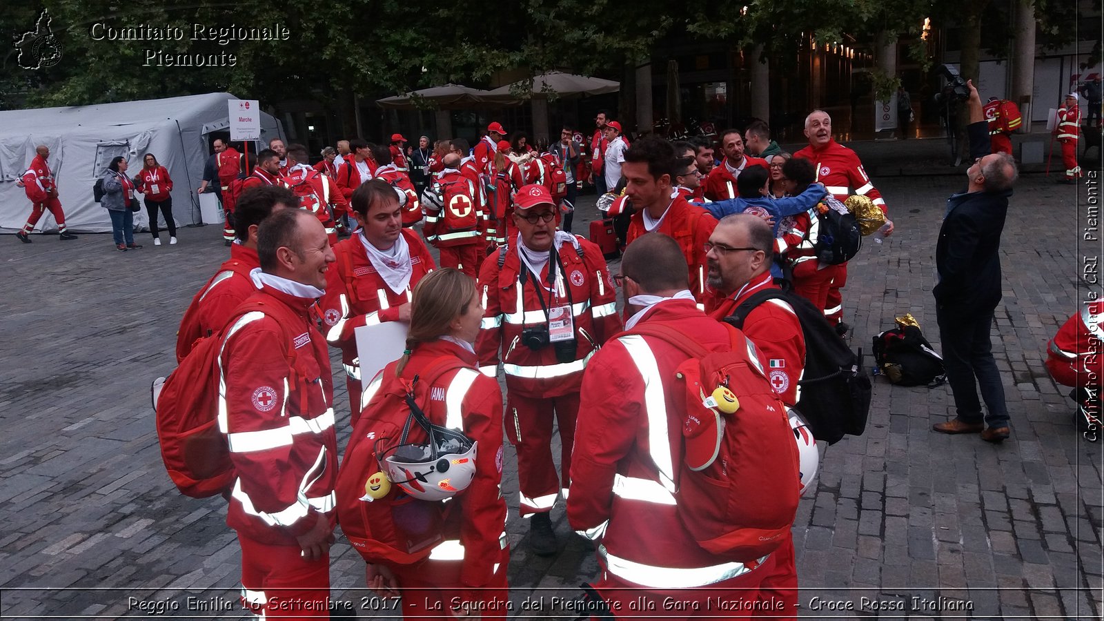 Reggio Emilia 16 Settembre 2017 - La Squadra del Piemonte alla Gara Nazionale - Croce Rossa Italiana- Comitato Regionale del Piemonte