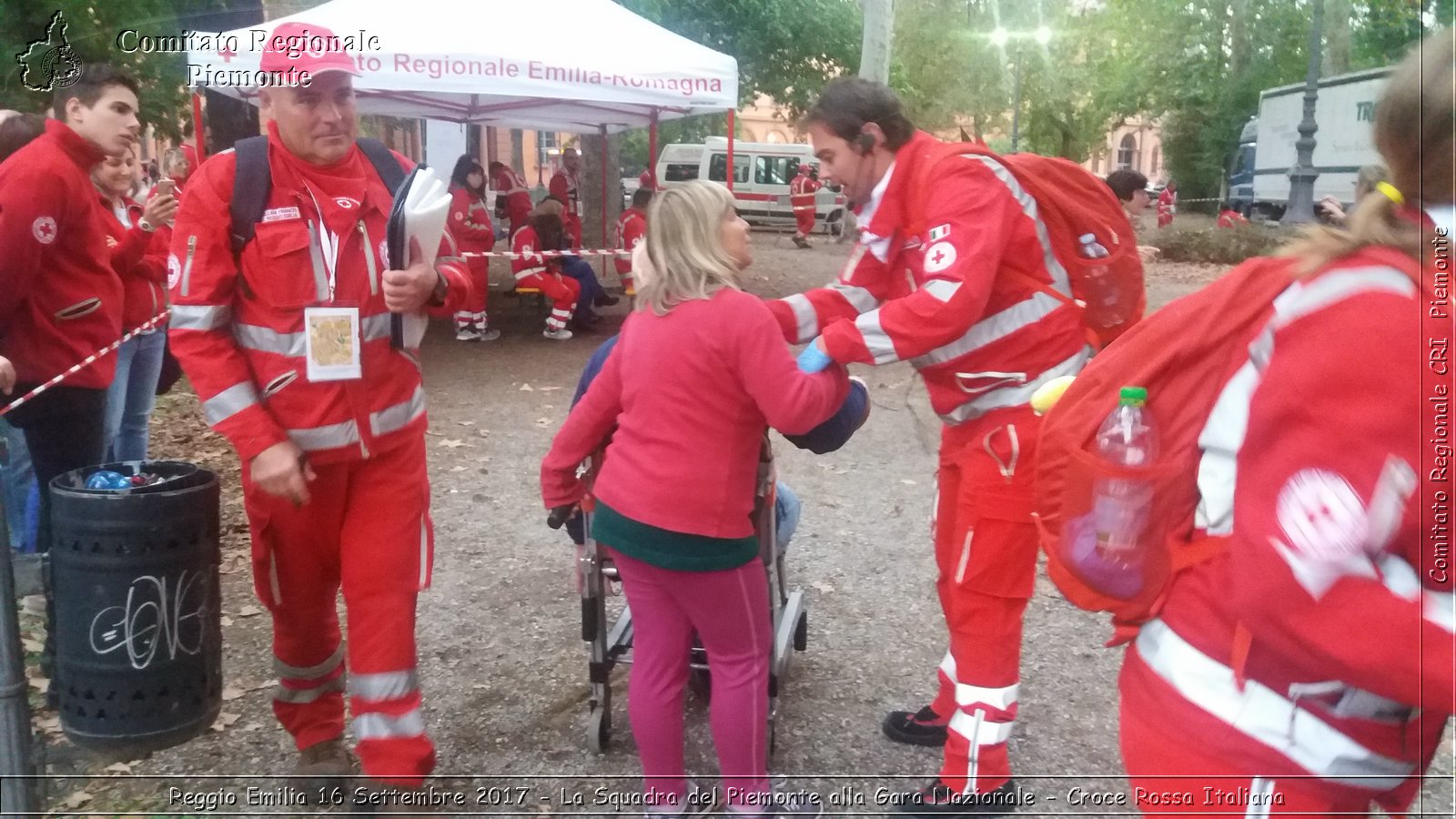 Reggio Emilia 16 Settembre 2017 - La Squadra del Piemonte alla Gara Nazionale - Croce Rossa Italiana- Comitato Regionale del Piemonte