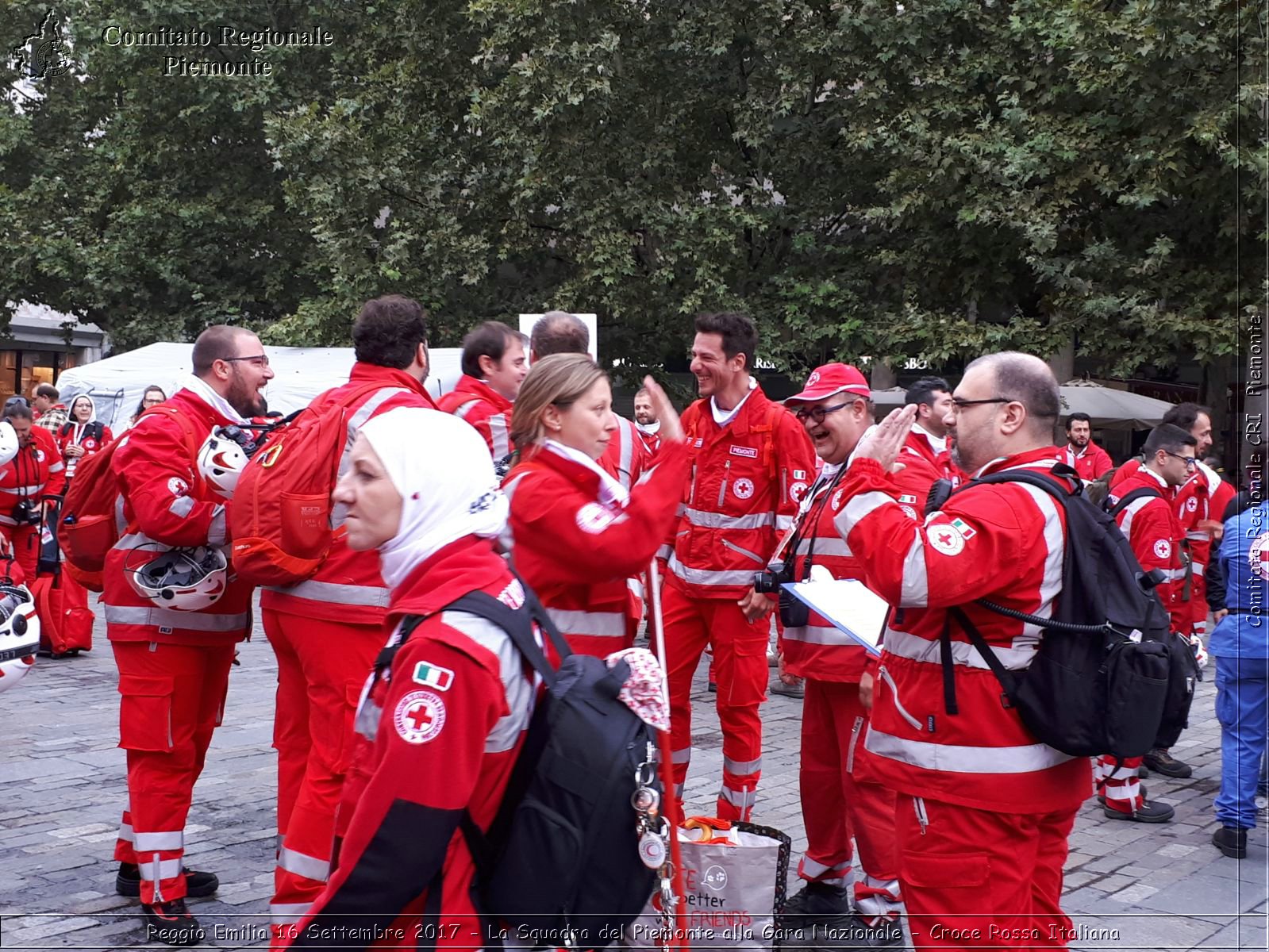 Reggio Emilia 16 Settembre 2017 - La Squadra del Piemonte alla Gara Nazionale - Croce Rossa Italiana- Comitato Regionale del Piemonte