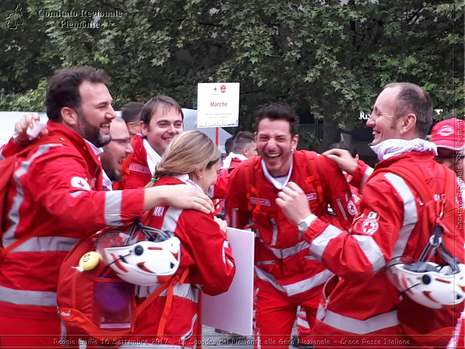 Reggio Emilia 16 Settembre 2017 - La Squadra del Piemonte alla Gara Nazionale - Croce Rossa Italiana- Comitato Regionale del Piemonte