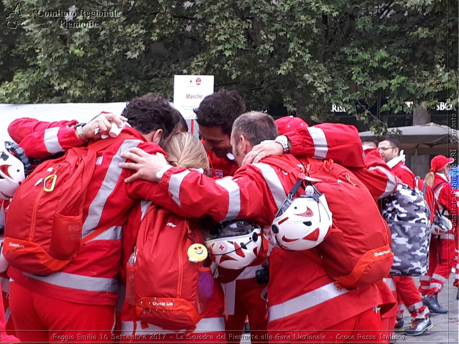 Reggio Emilia 16 Settembre 2017 - La Squadra del Piemonte alla Gara Nazionale - Croce Rossa Italiana- Comitato Regionale del Piemonte