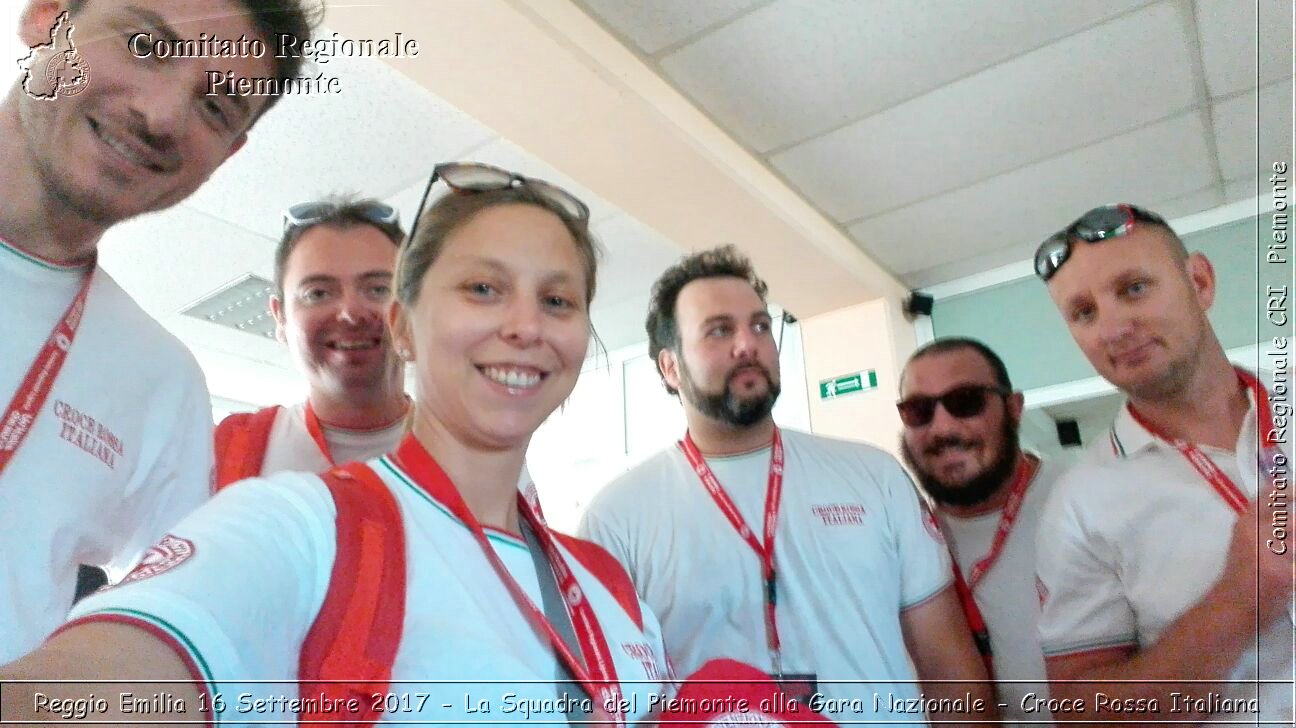 Reggio Emilia 16 Settembre 2017 - La Squadra del Piemonte alla Gara Nazionale - Croce Rossa Italiana- Comitato Regionale del Piemonte