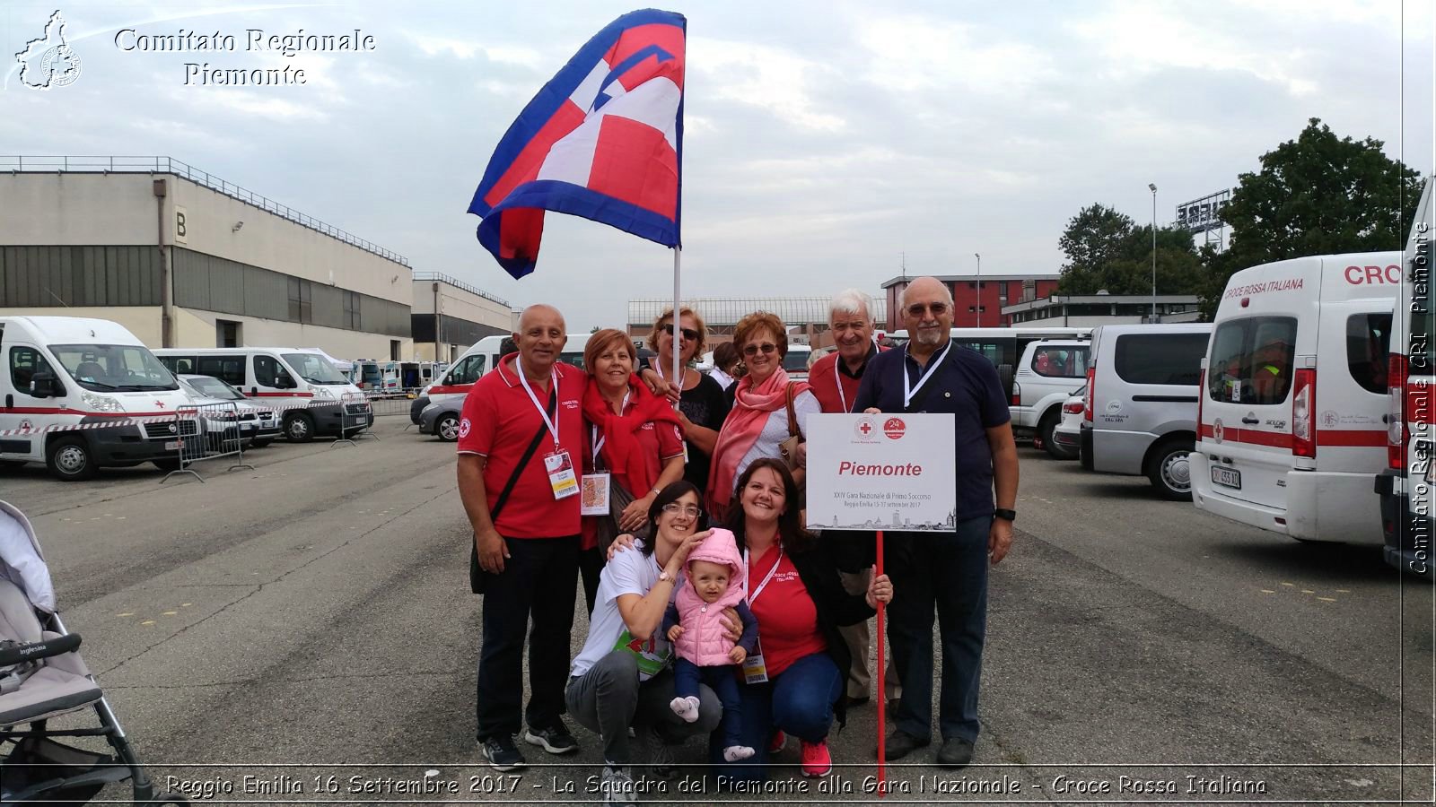 Reggio Emilia 16 Settembre 2017 - La Squadra del Piemonte alla Gara Nazionale - Croce Rossa Italiana- Comitato Regionale del Piemonte