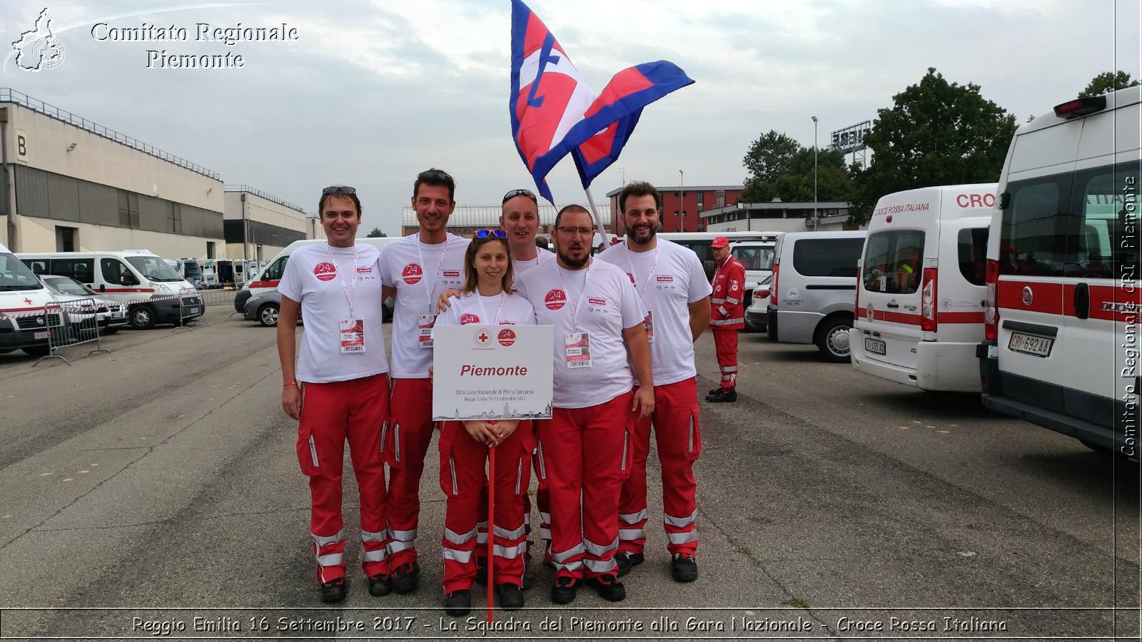 Reggio Emilia 16 Settembre 2017 - La Squadra del Piemonte alla Gara Nazionale - Croce Rossa Italiana- Comitato Regionale del Piemonte