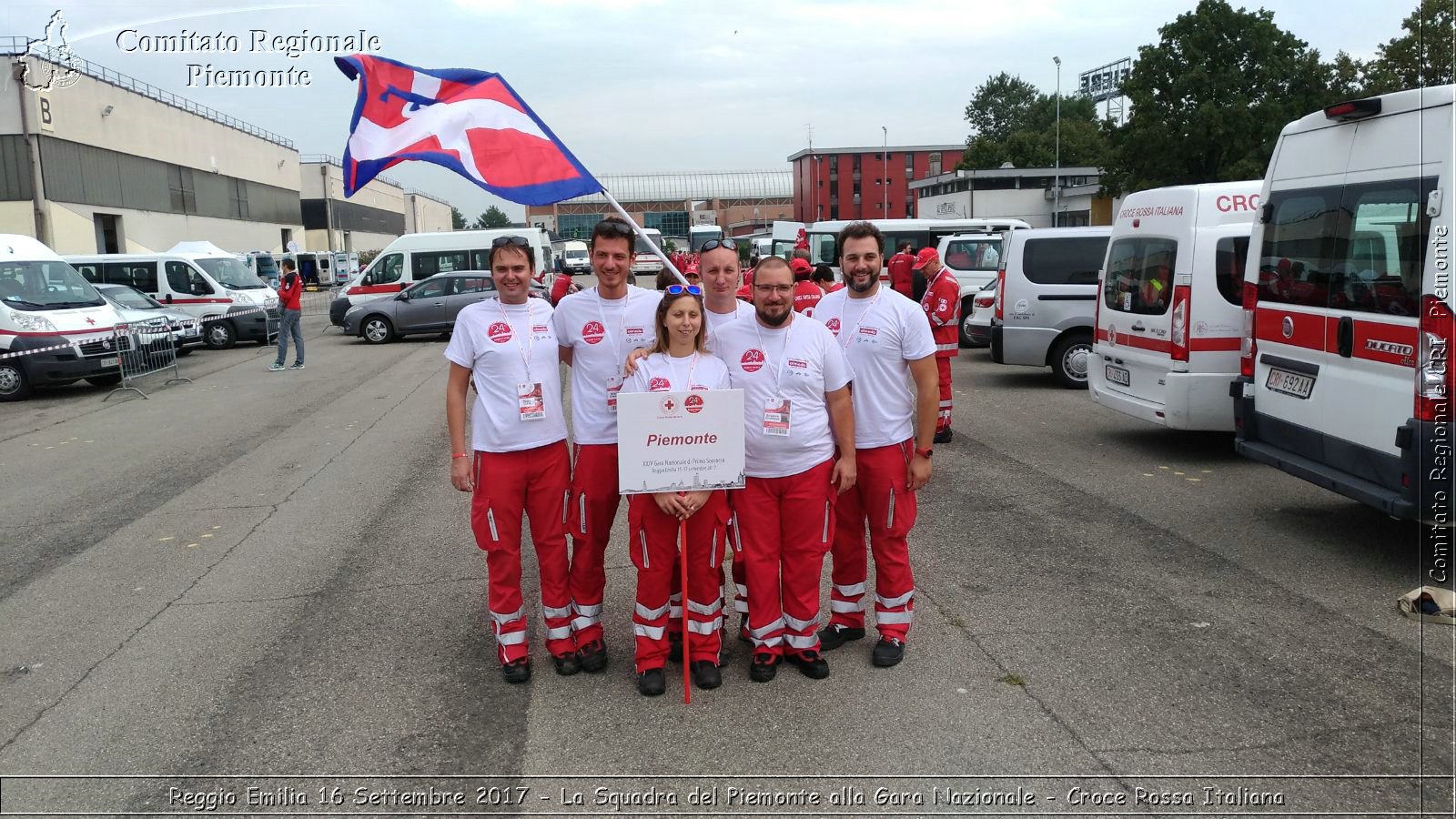 Reggio Emilia 16 Settembre 2017 - La Squadra del Piemonte alla Gara Nazionale - Croce Rossa Italiana- Comitato Regionale del Piemonte