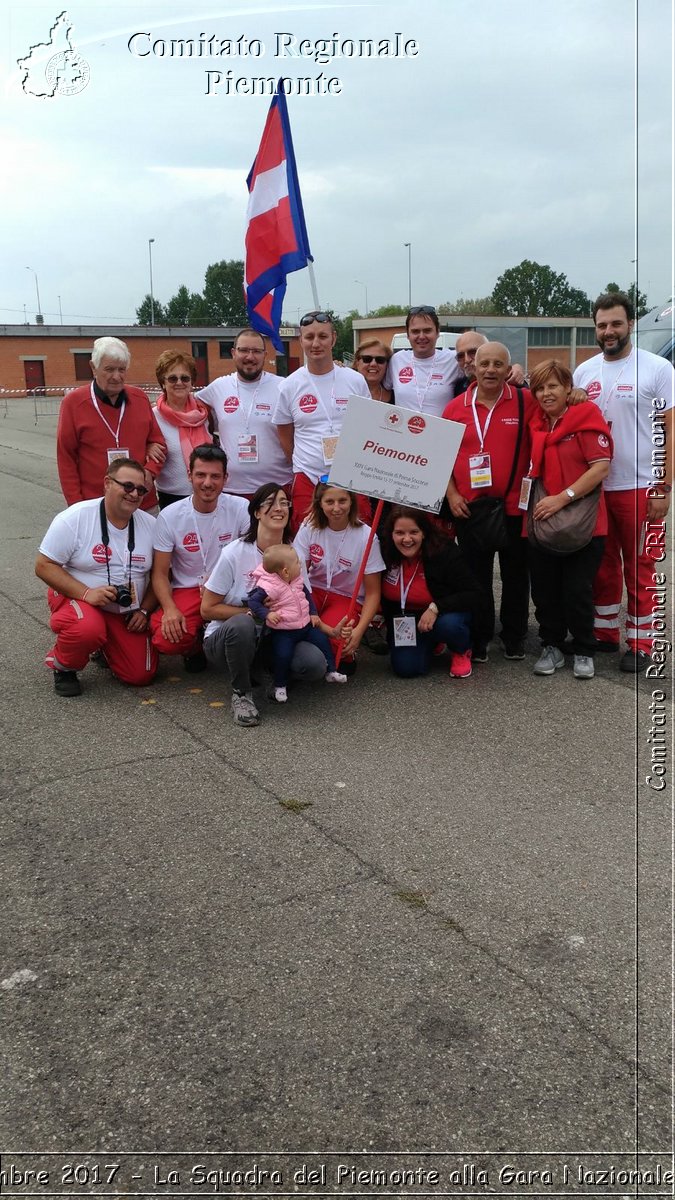 Reggio Emilia 16 Settembre 2017 - La Squadra del Piemonte alla Gara Nazionale - Croce Rossa Italiana- Comitato Regionale del Piemonte